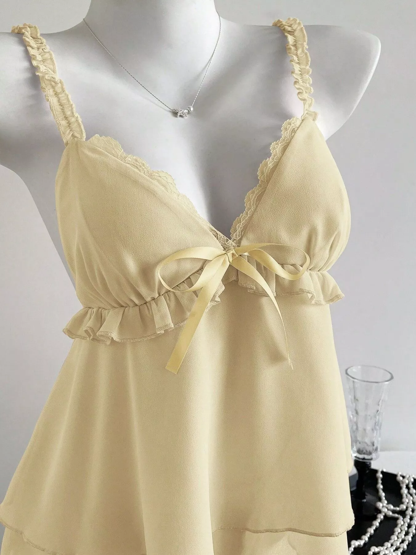 Lace Detail Layered Cami - Image 6