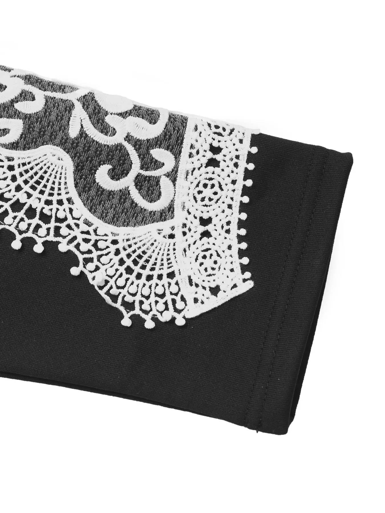 Lace Detail Long Sleeve Sweatshirt - Image 6