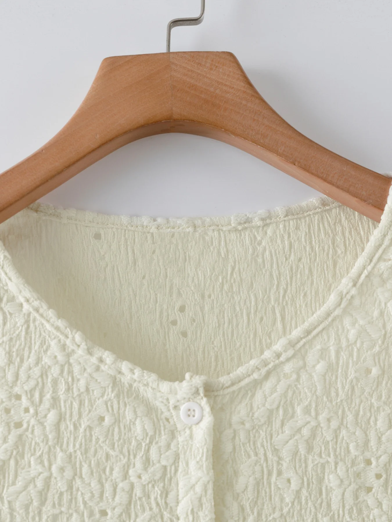 Lace Lightweight Button Up Cardigan - Image 4