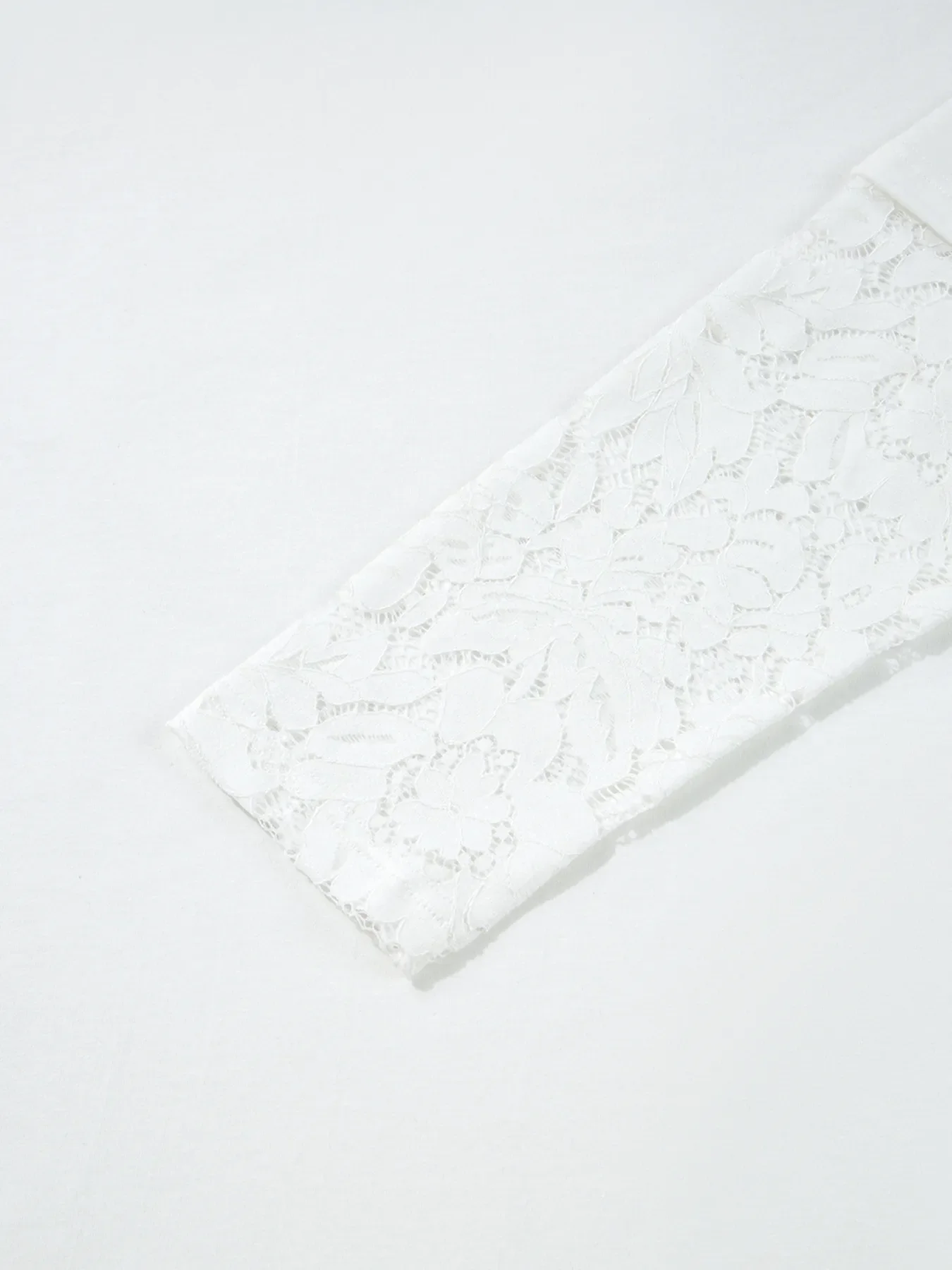 Lace Long Sleeve Insert Drop Shoulder Tee - Image 8