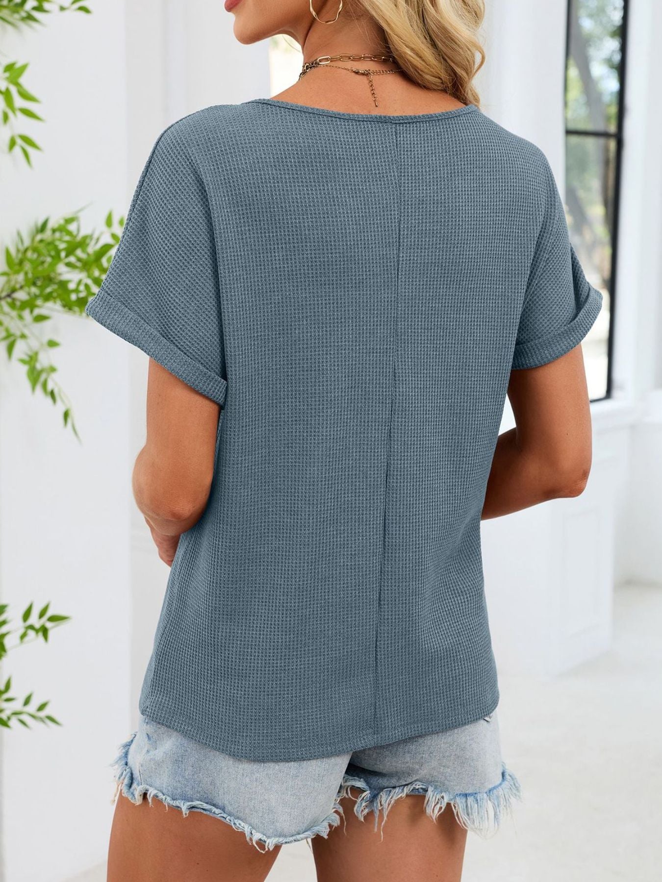 Lace Trim Short Sleeve T-Shirt - Image 9