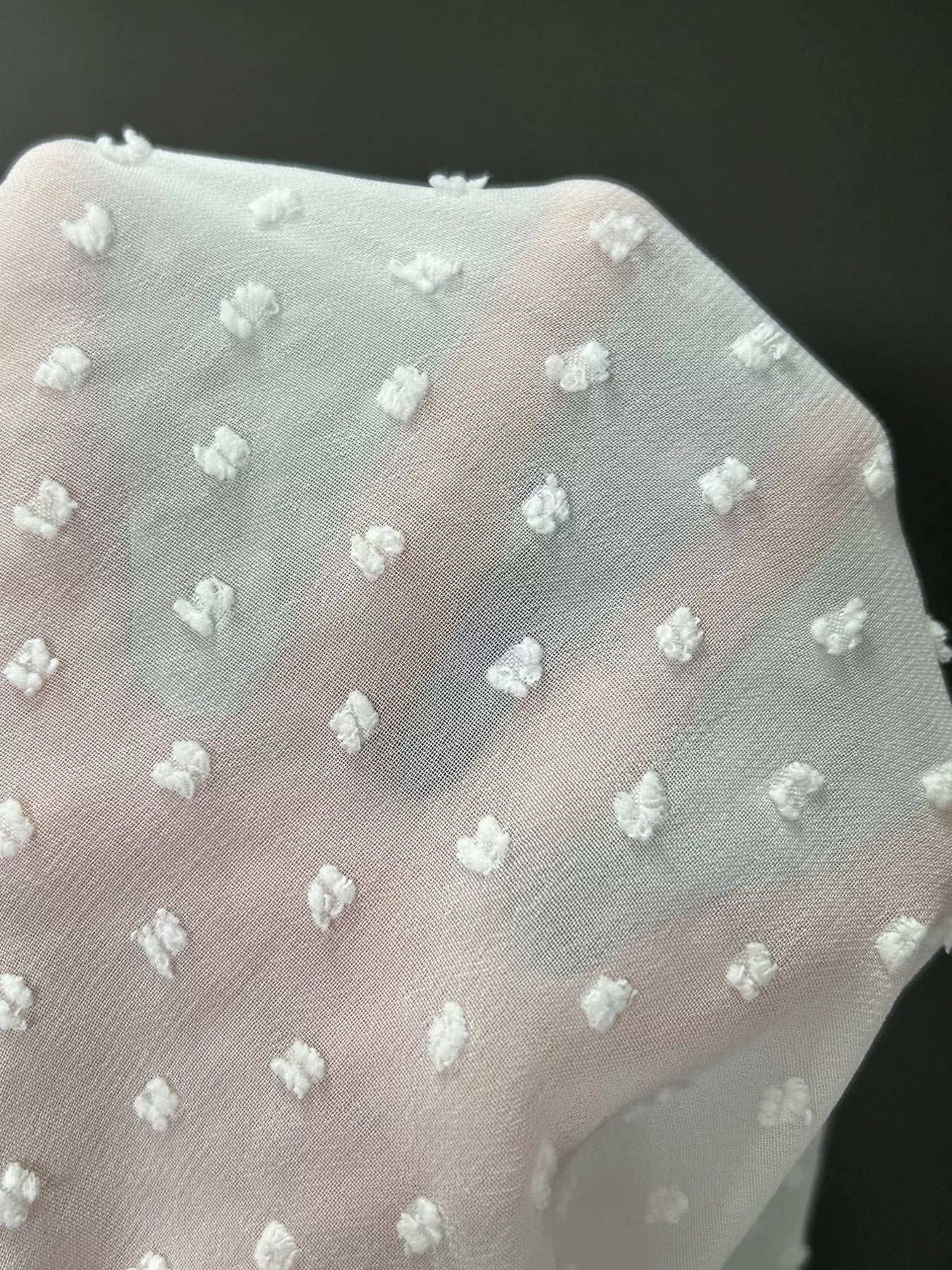 Lace Trimmed Swiss Dot Shirt - Image 6