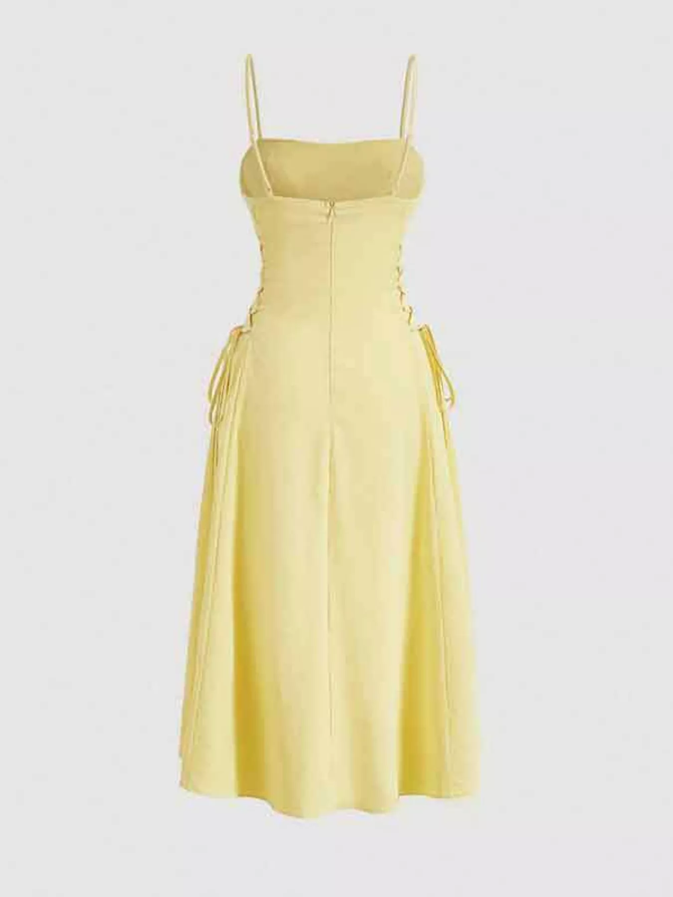 Lace-Up Side A-Line Cami Dress - Image 4