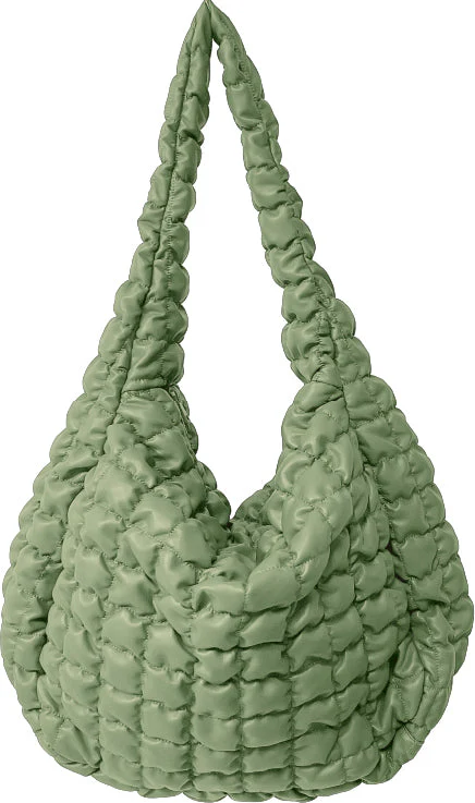 Large Quilted PU Bag - Image 11