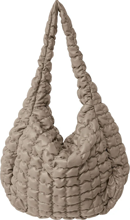 Large Quilted PU Bag - Image 3