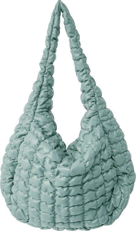 Large Quilted PU Bag - Image 9