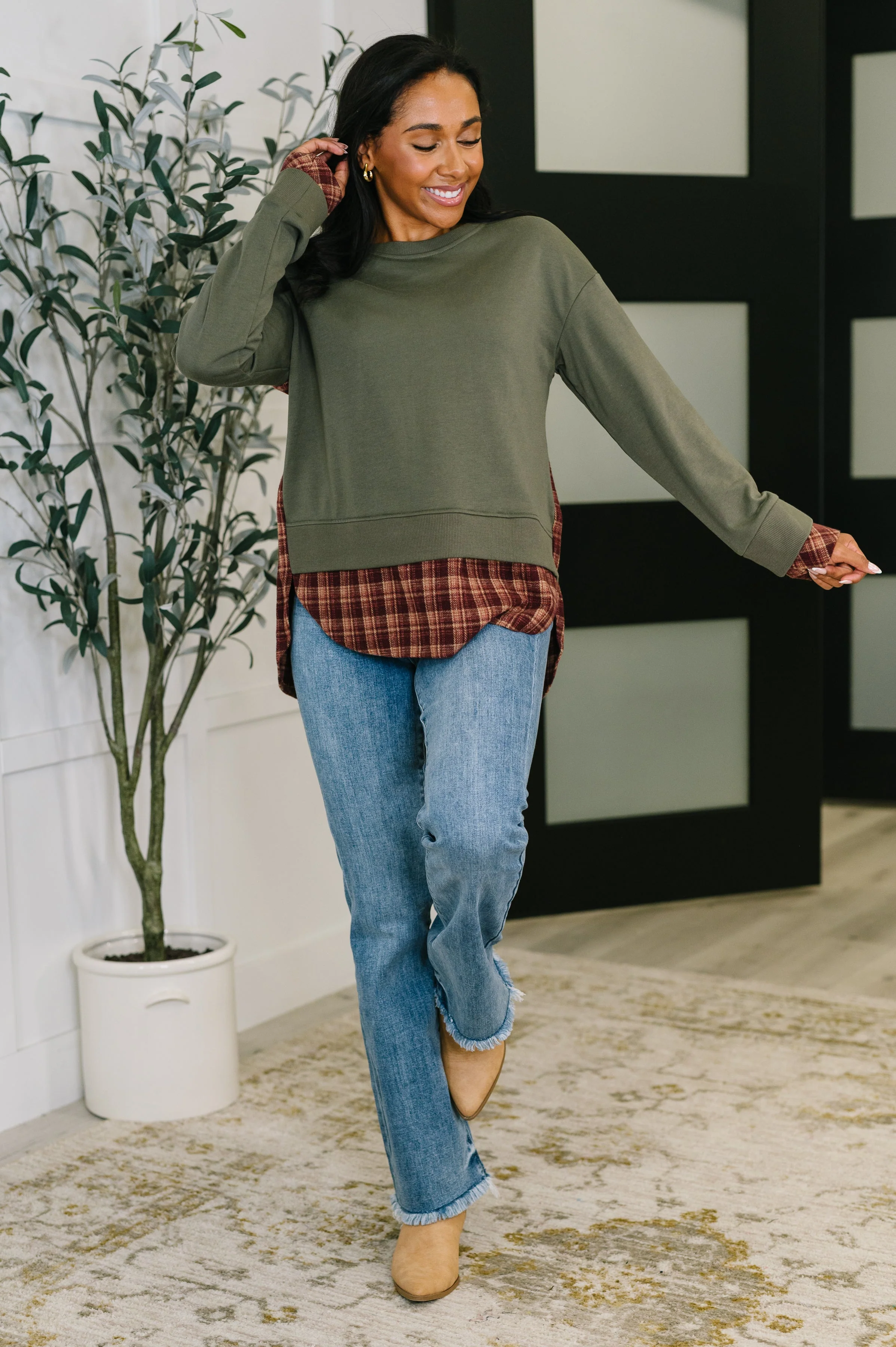 Layer Player Drop Shoulder Long Sleeve Top - Image 3