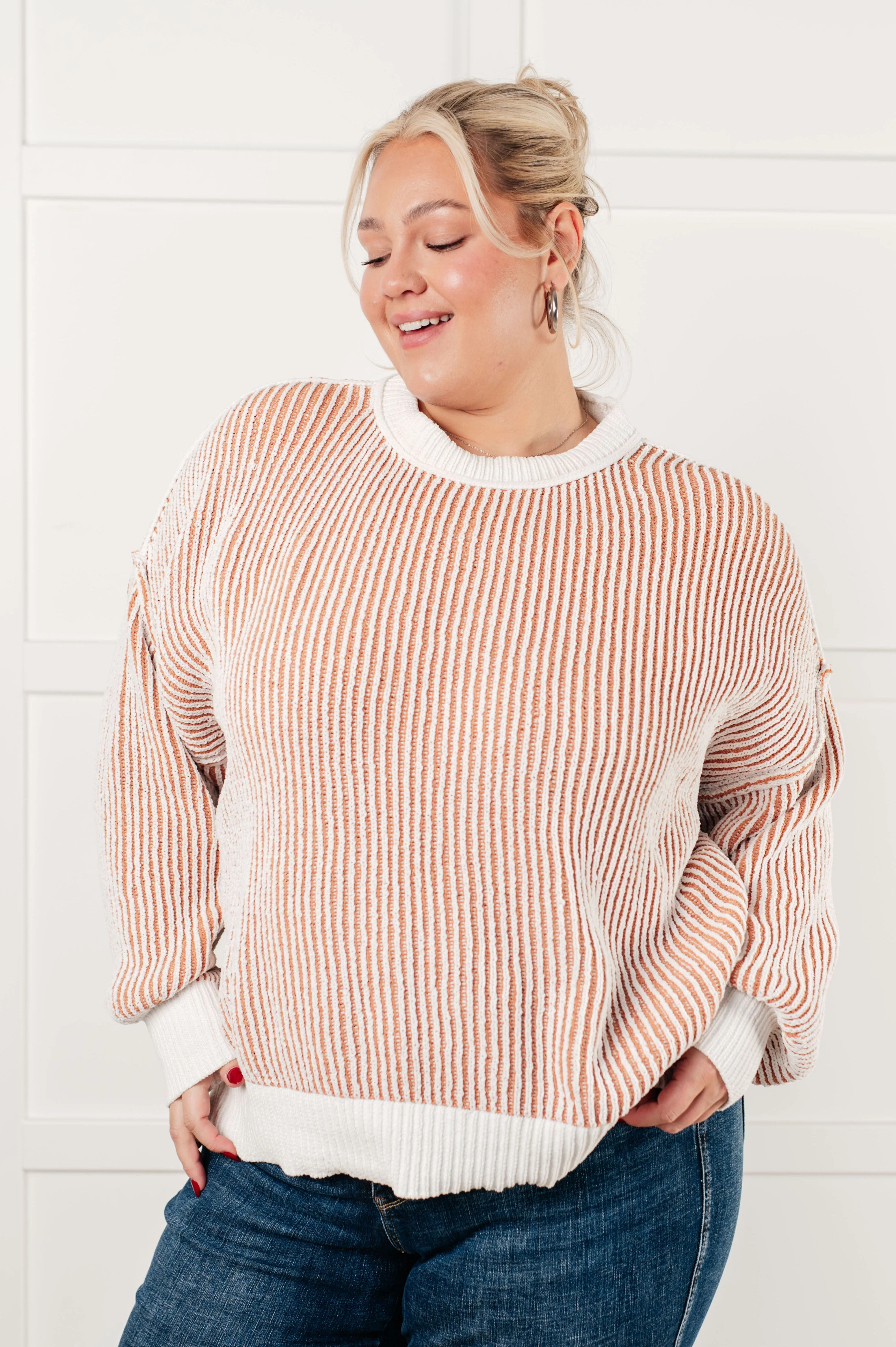 Least High Maintenance Contrast Trim Sweater - Image 4