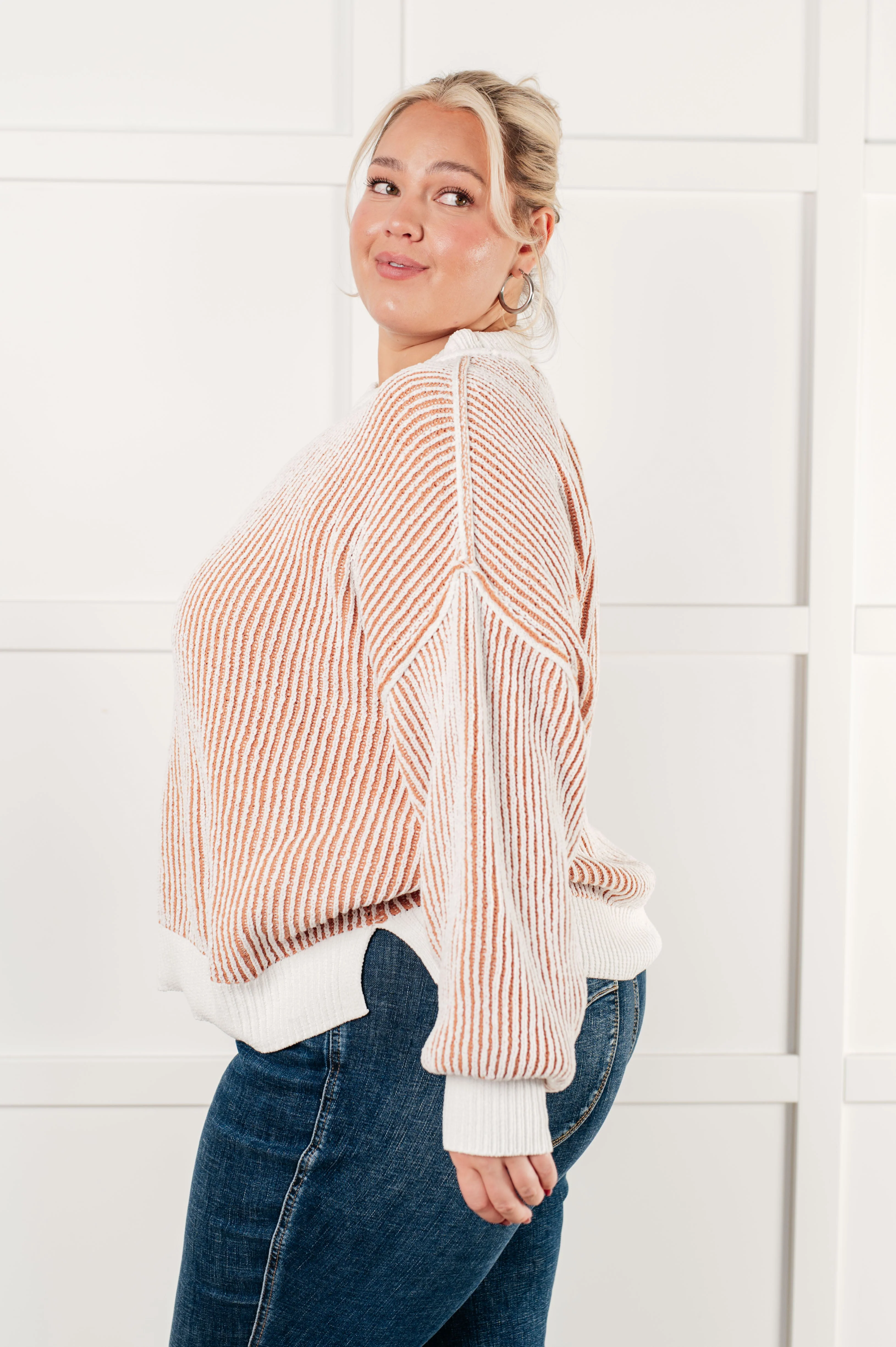 Least High Maintenance Contrast Trim Sweater - Image 9
