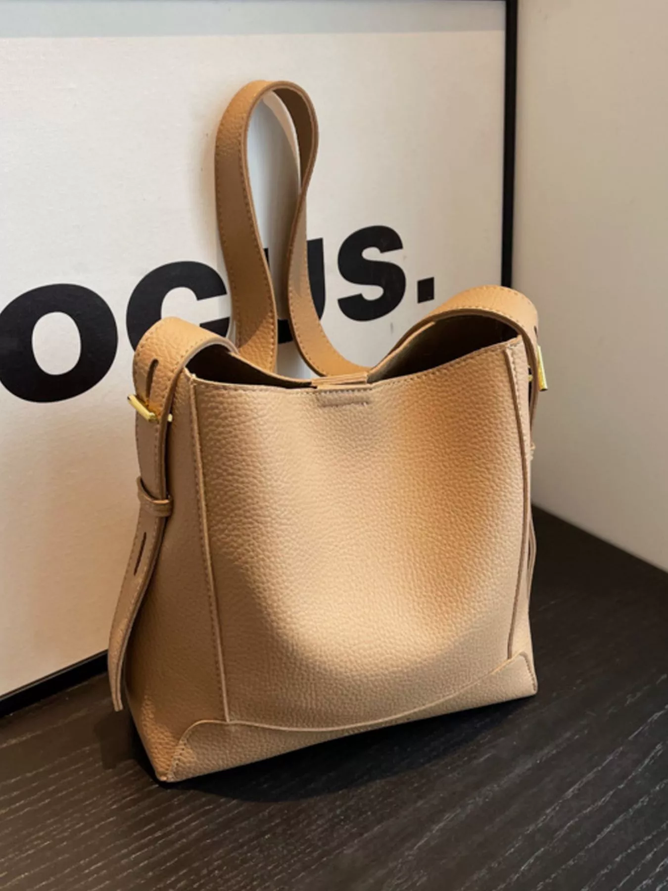 Leather Adjustable Strap Crossbody Bag - Image 3