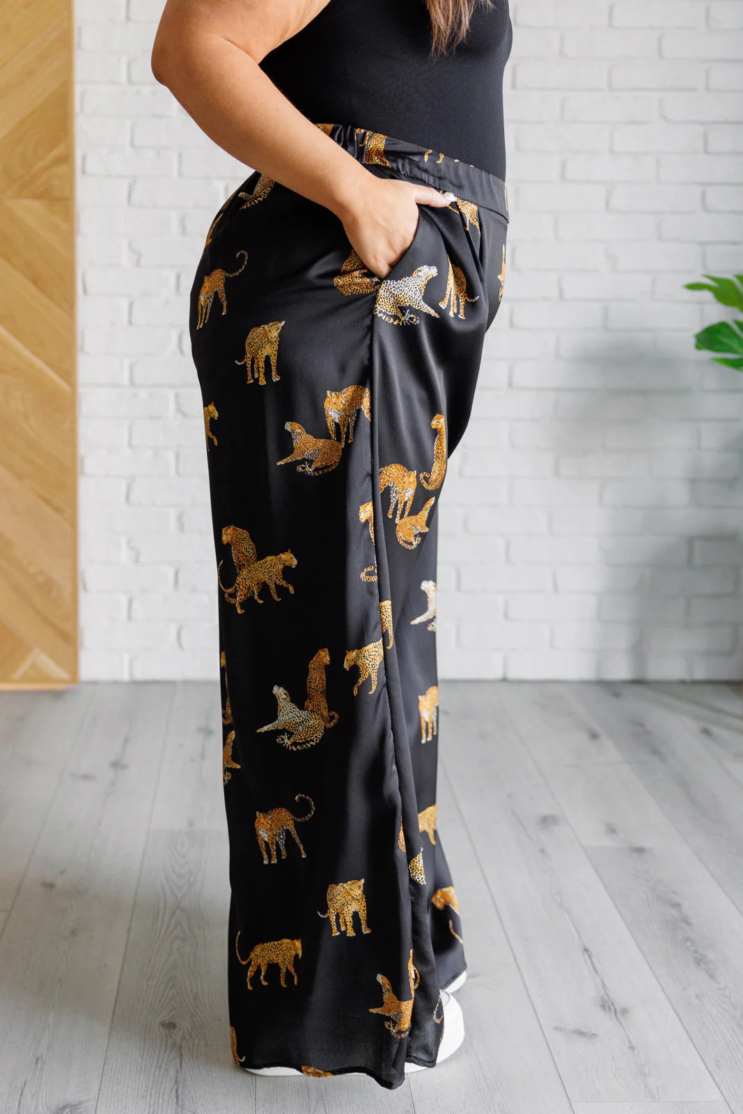 Legendary in Leopard Satin Wide Leg Pants - Image 7