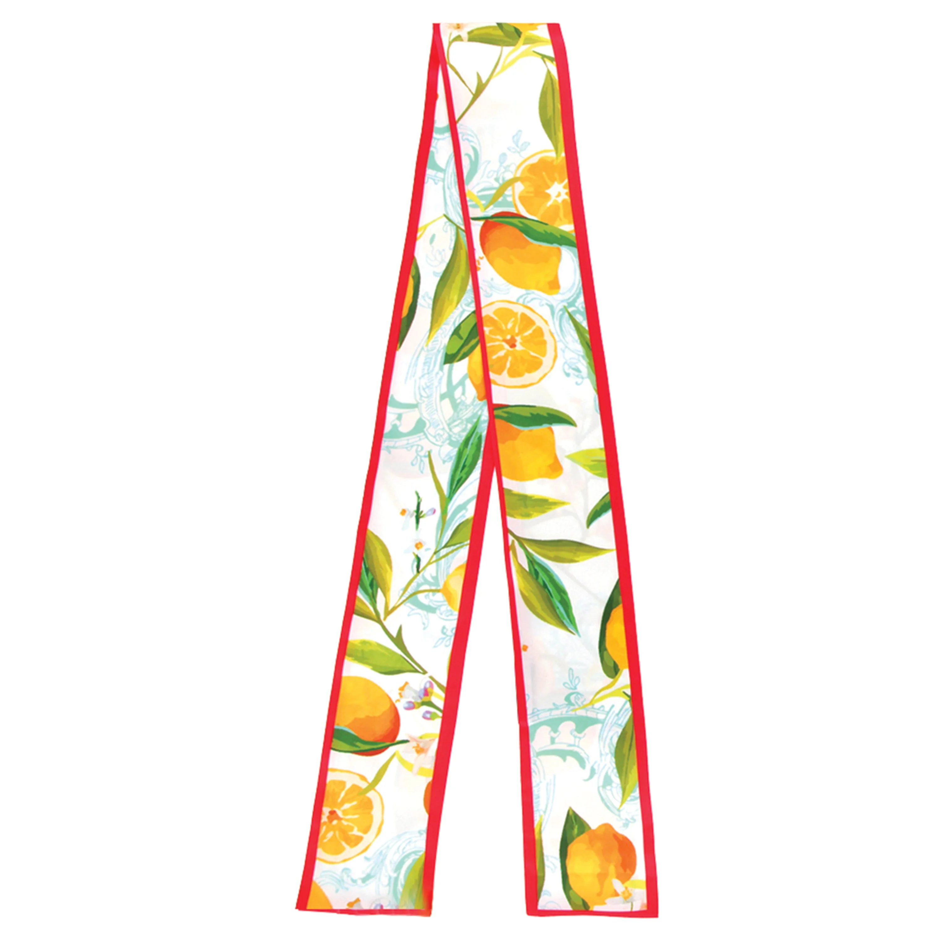 Lemon Print Skinny Scarf - Image 2