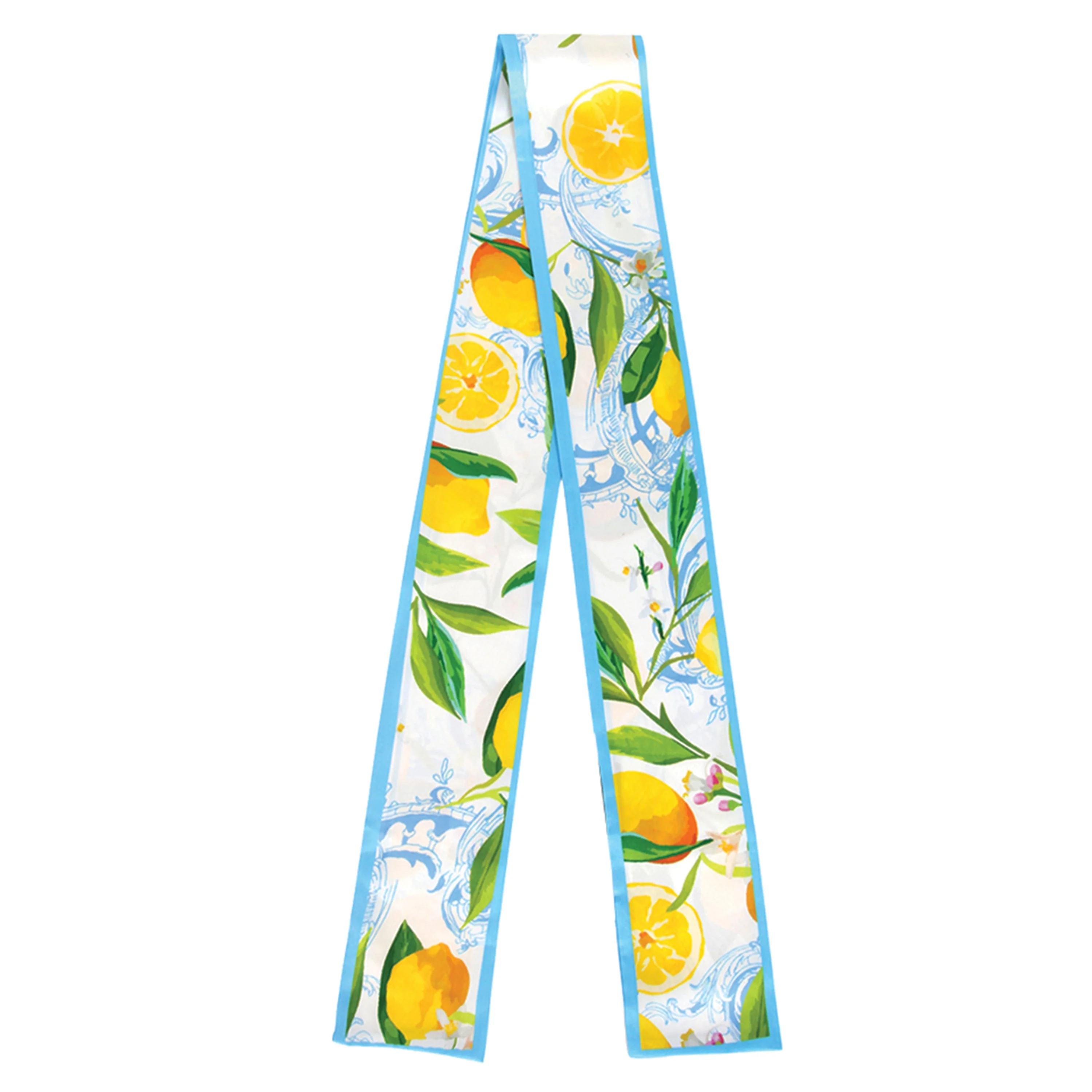 Lemon Print Skinny Scarf - Image 3