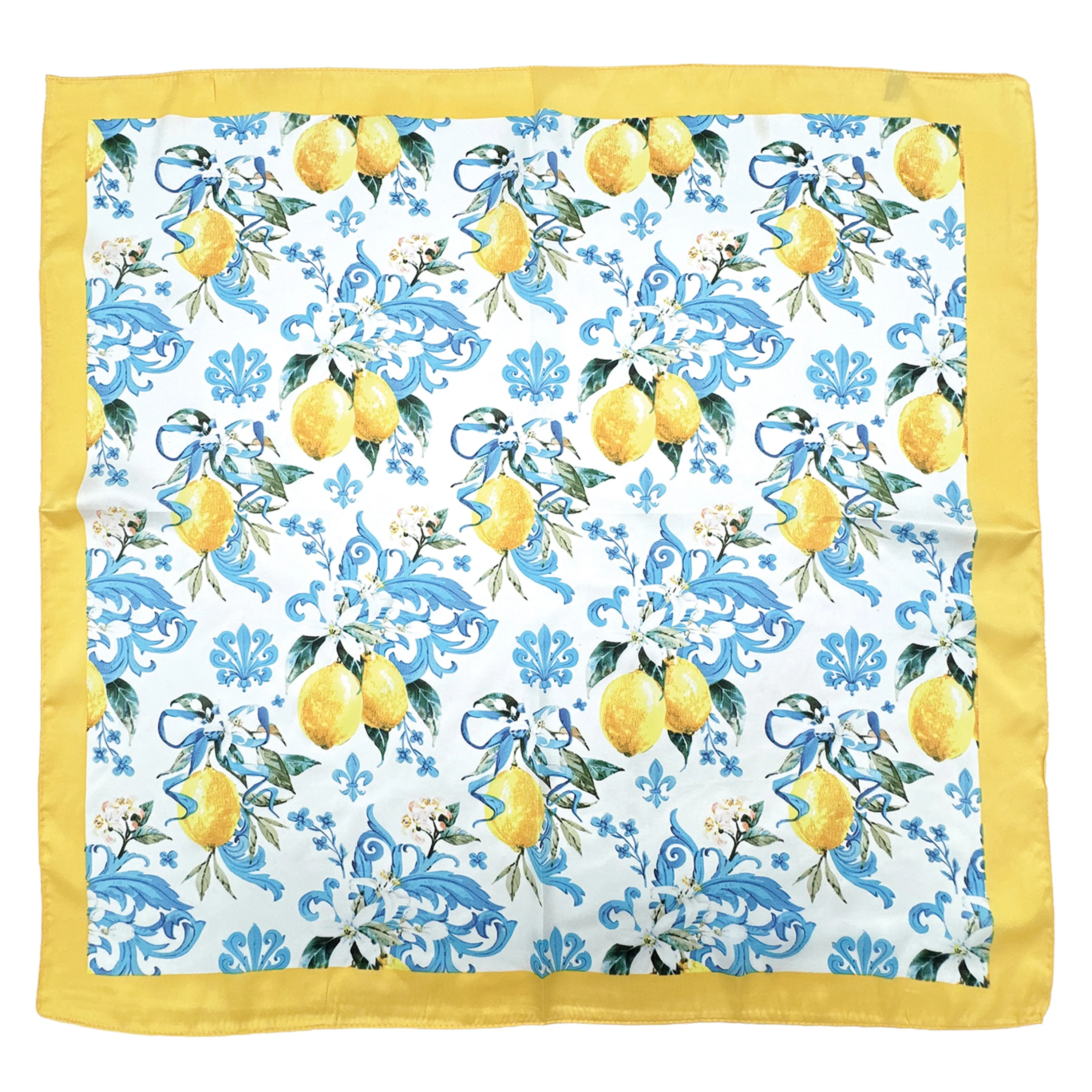 Lemon Print Square Scarf - Image 3