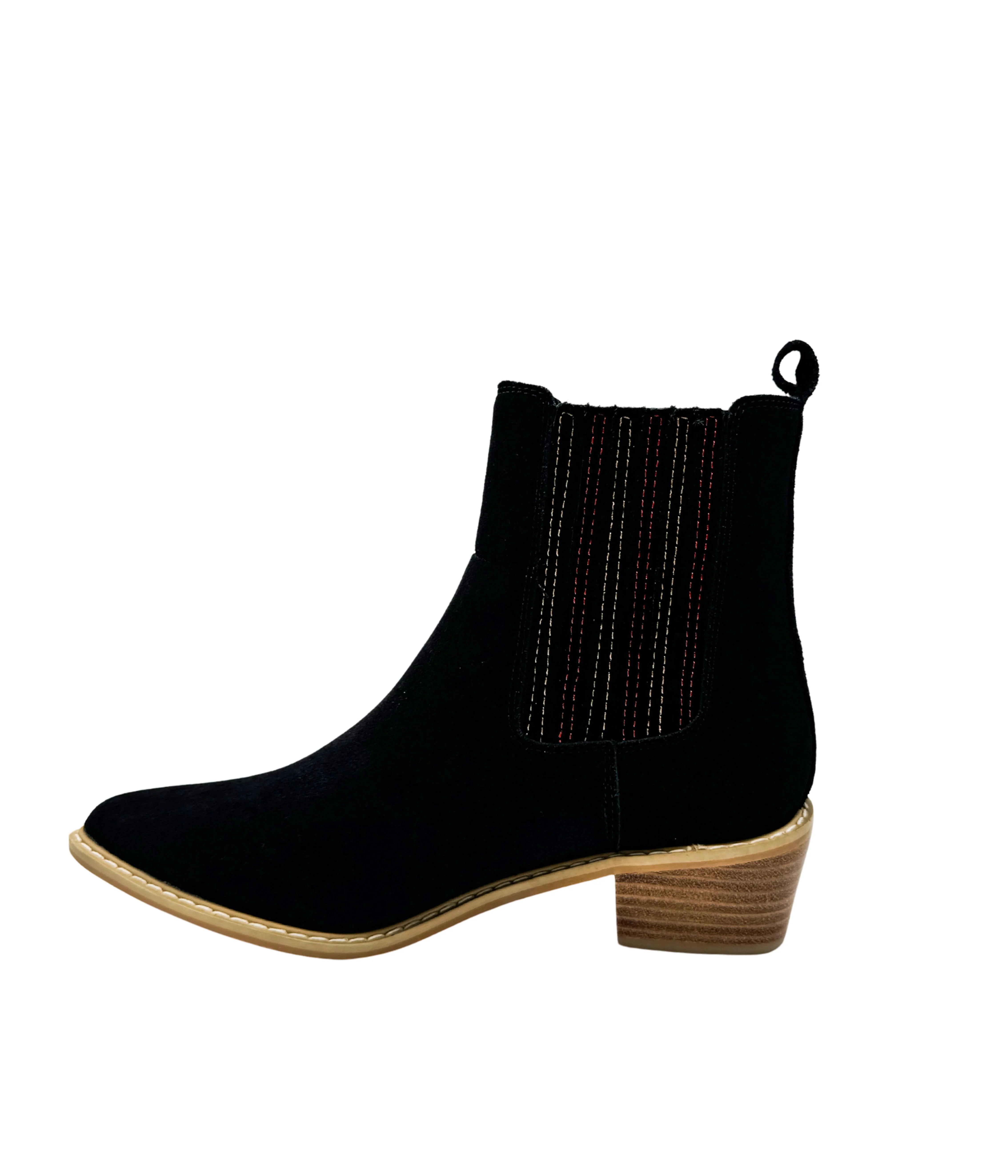 Leonor Suede Ankle Boot in Black - Image 7