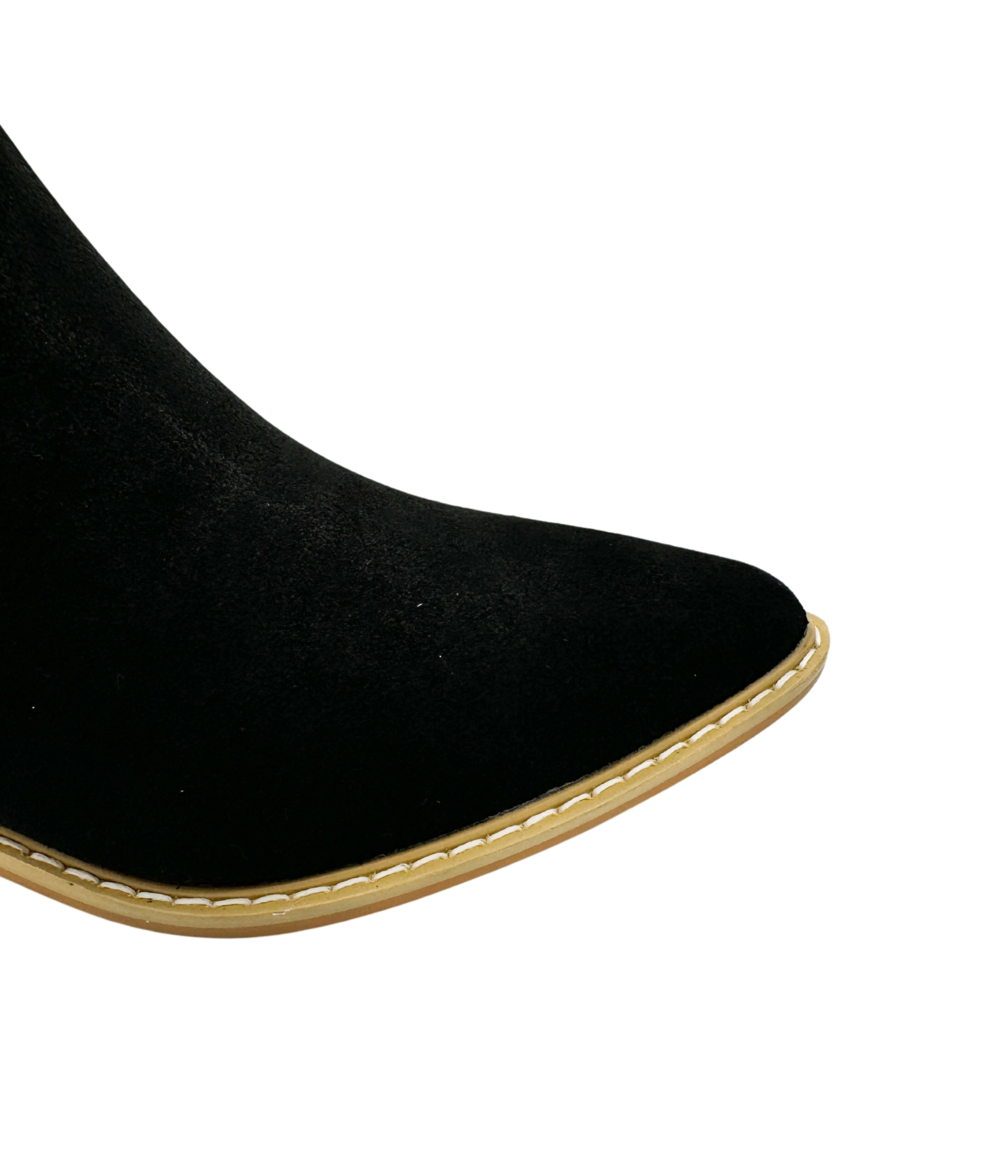 Leonor Suede Ankle Boot in Black - Image 9