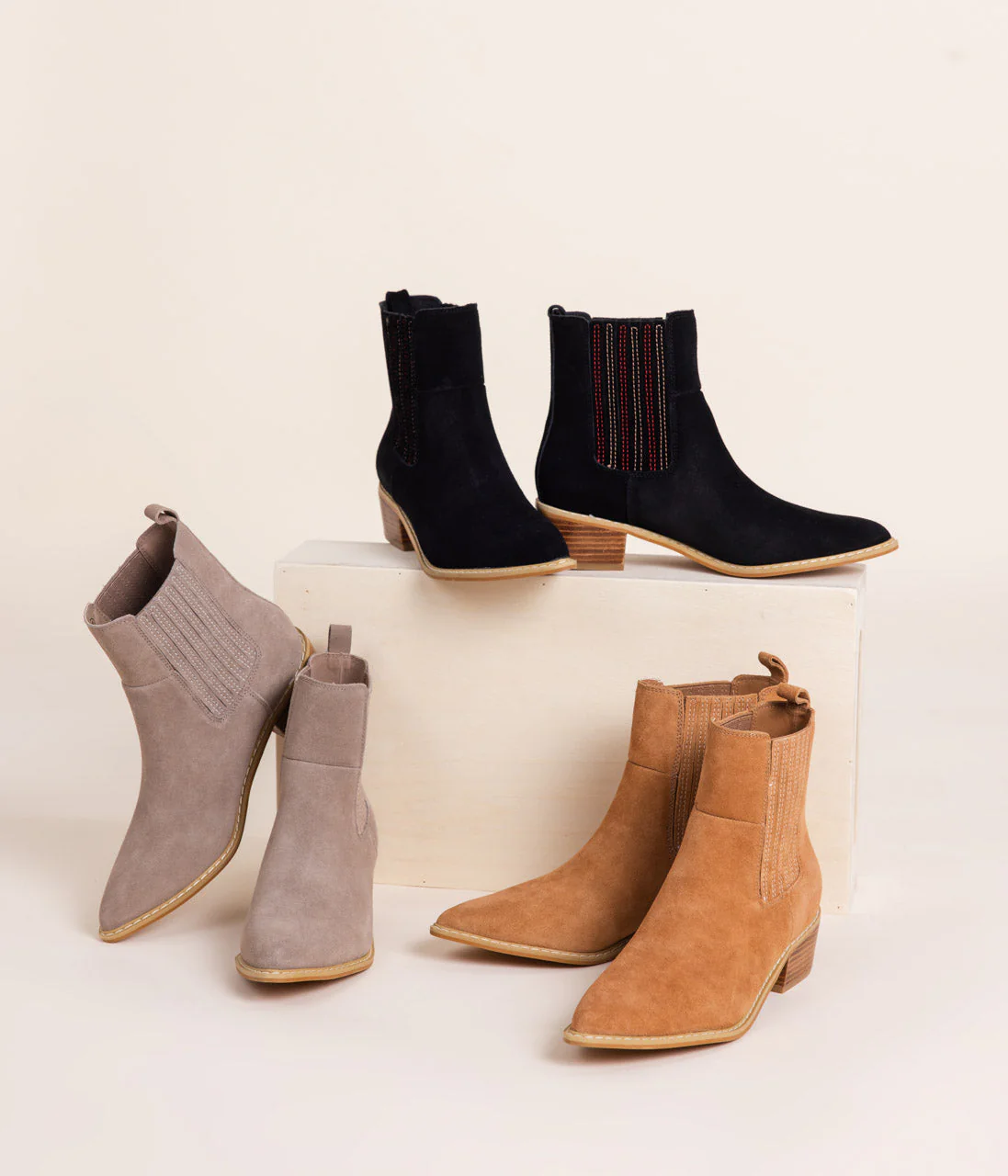 Leonor Suede Ankle Boot in Tan - Image 6
