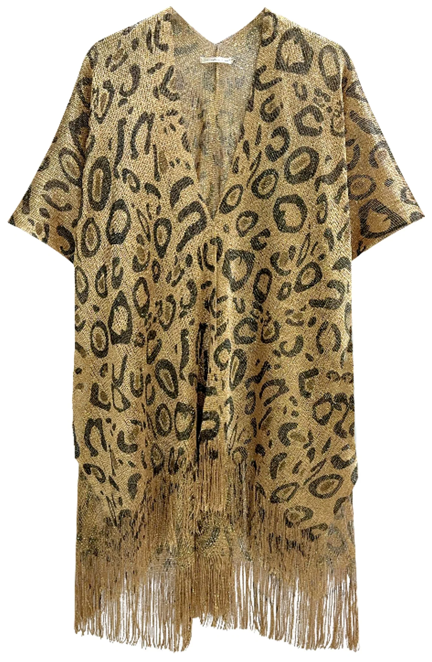 Leopard Lurex Kimono - Image 5