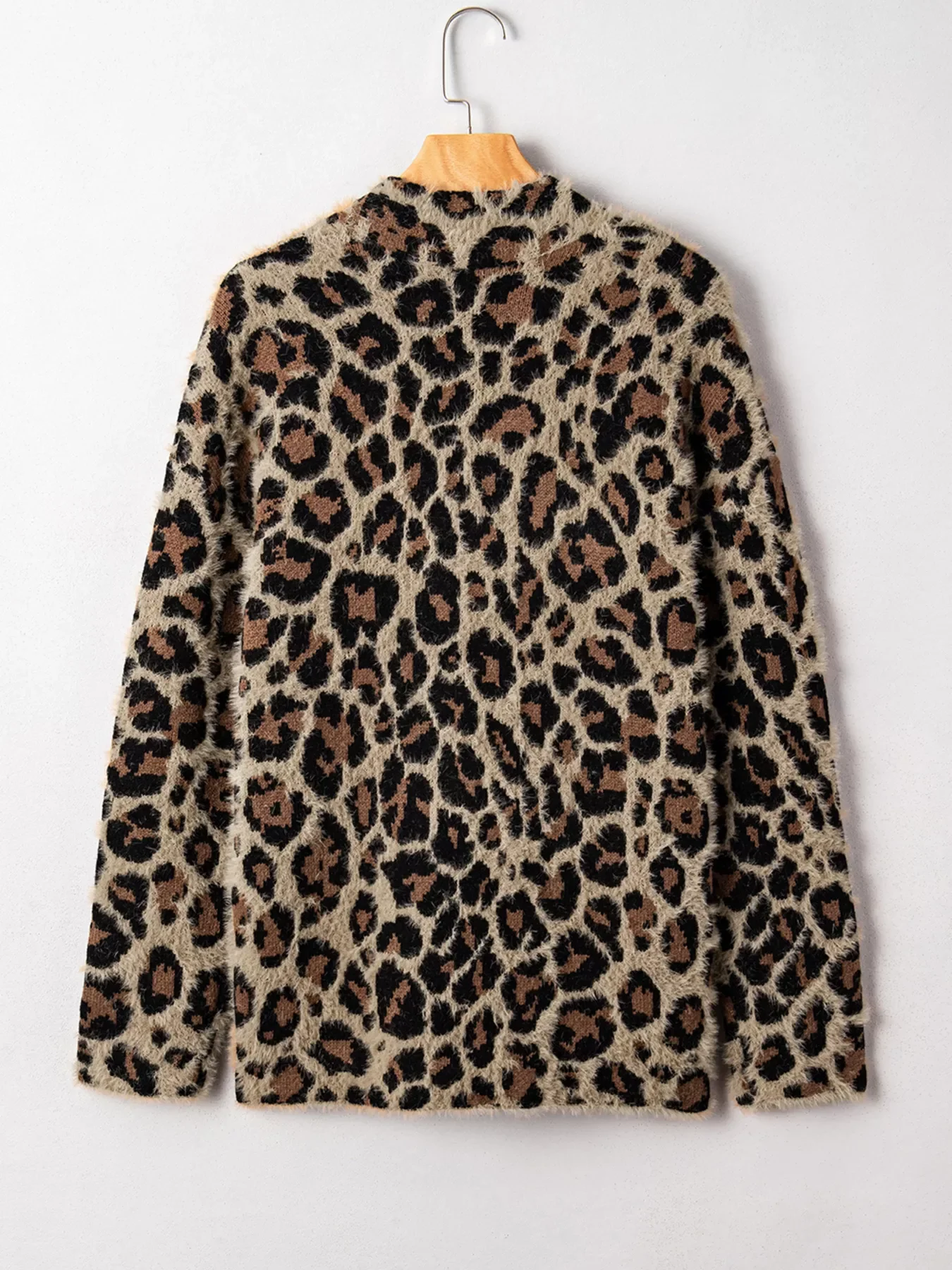 Leopard Open Casual Cardigan - Image 7