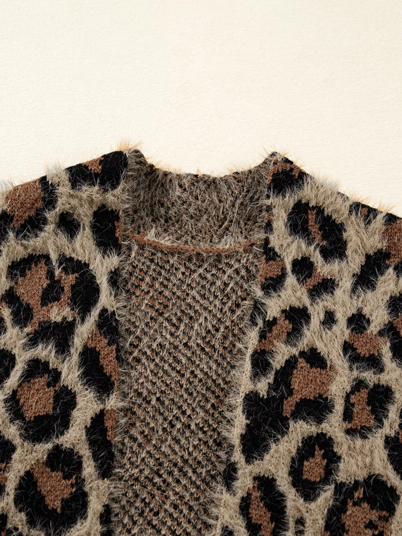 Leopard Open Casual Cardigan - Image 8