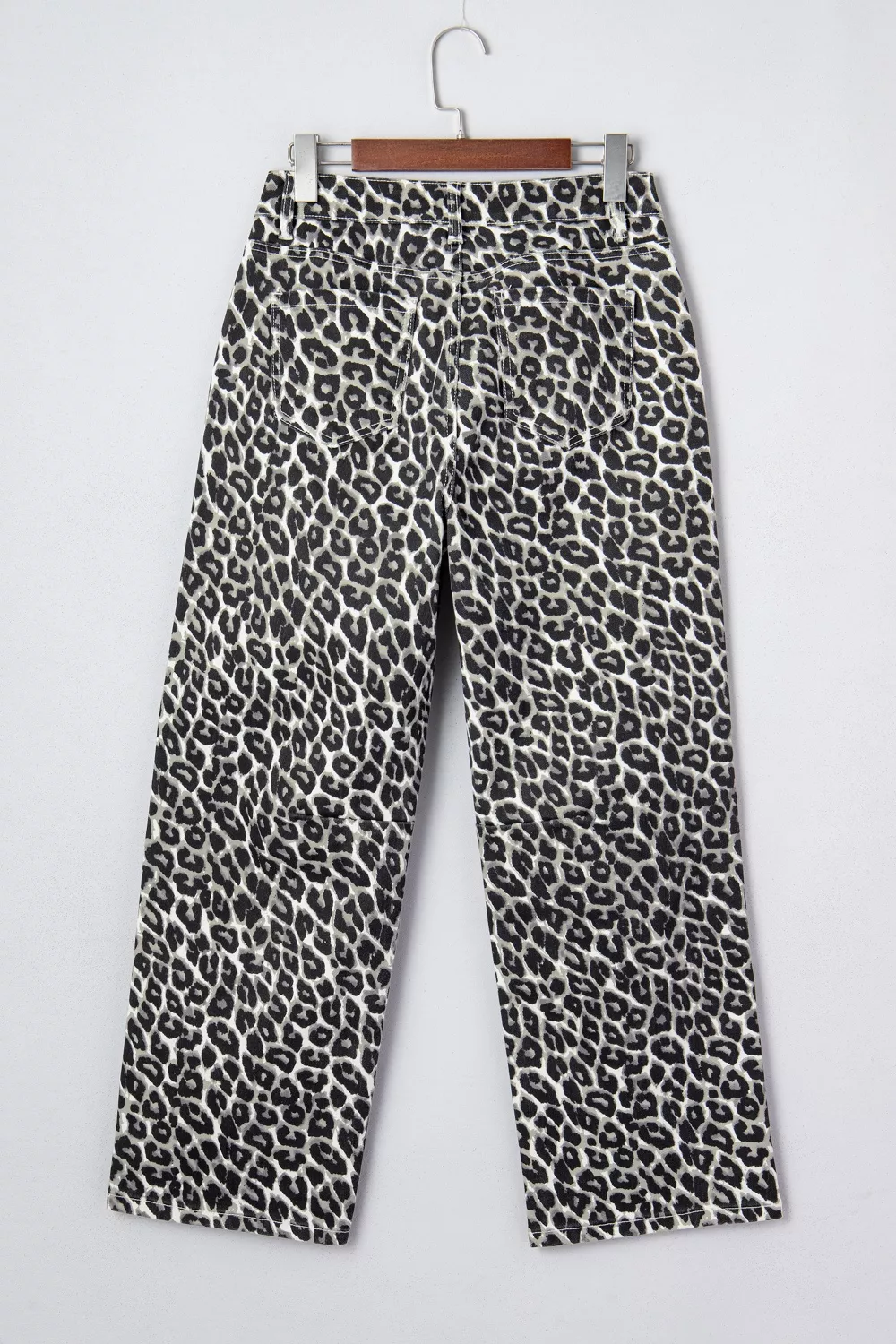 Leopard Print Barrel Jeans - Image 7