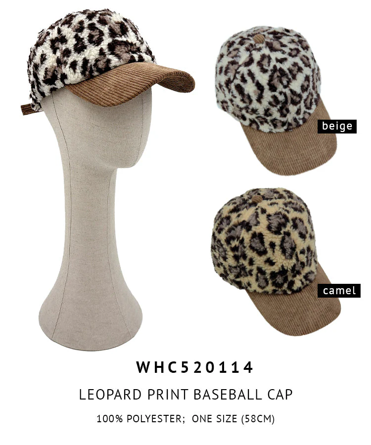 Leopard Print Baseball Cap - Image 3