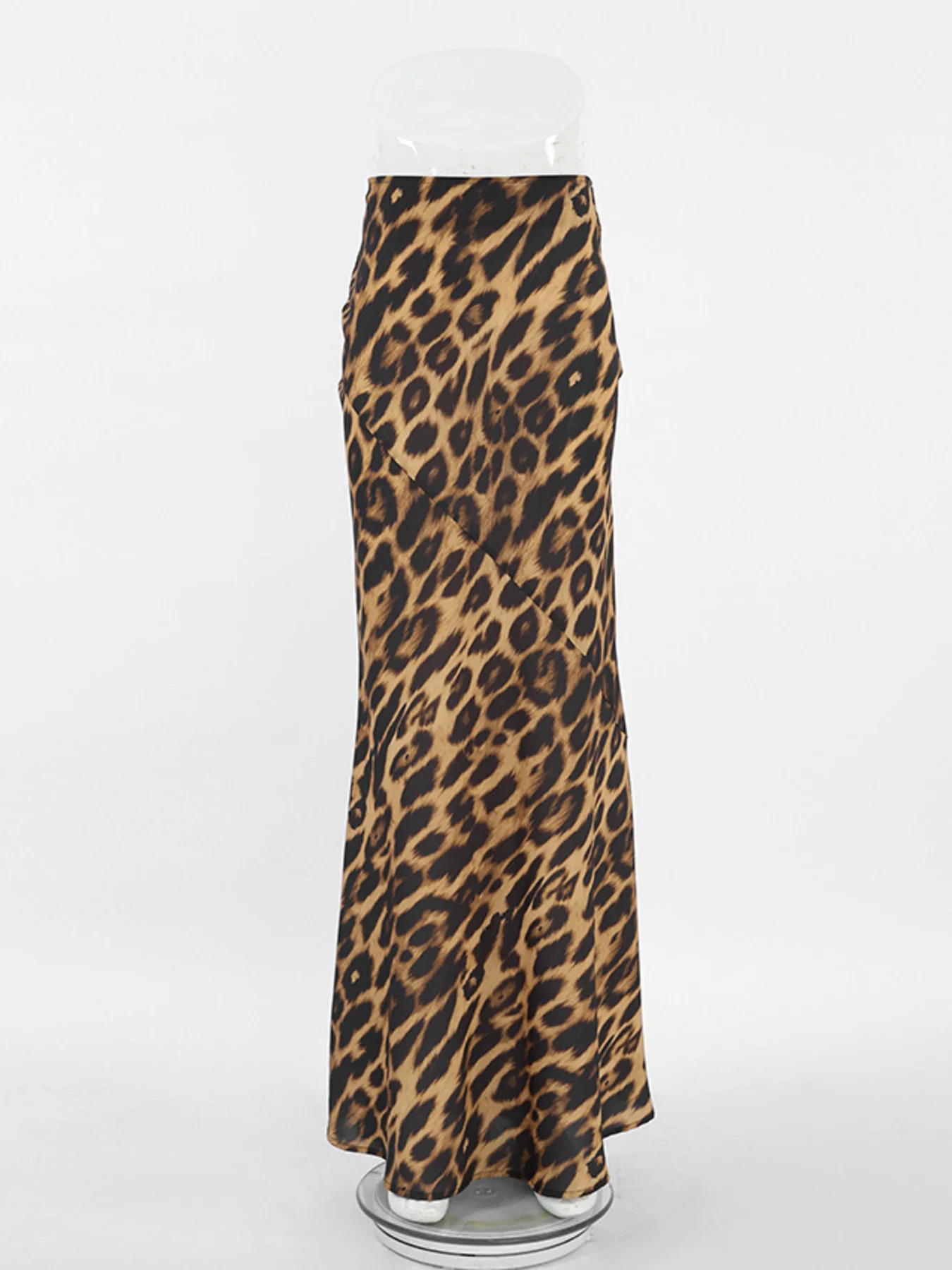 Leopard Print Bodycon Maxi Skirt - Image 6