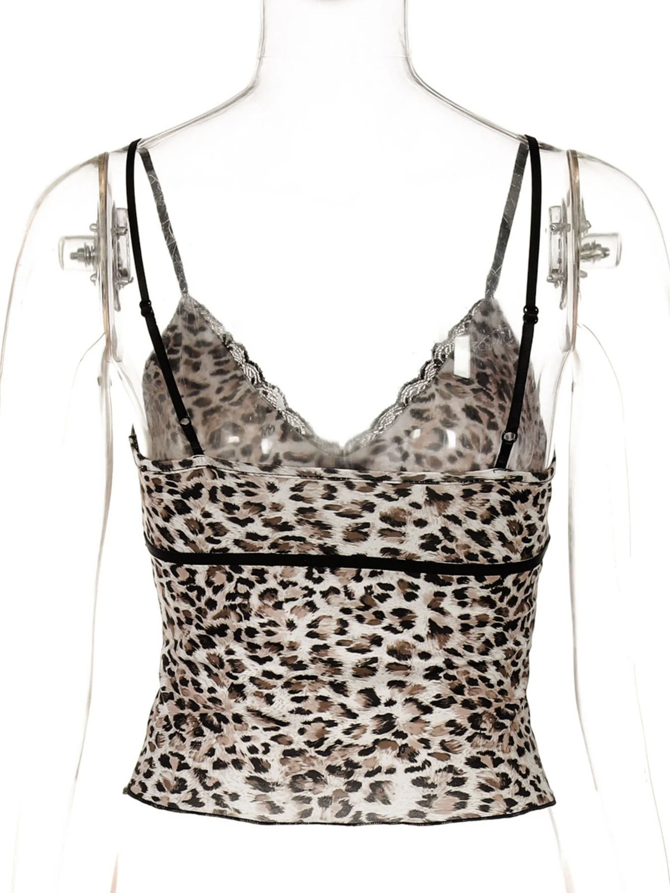Leopard Print Lace Trim Cami - Image 7