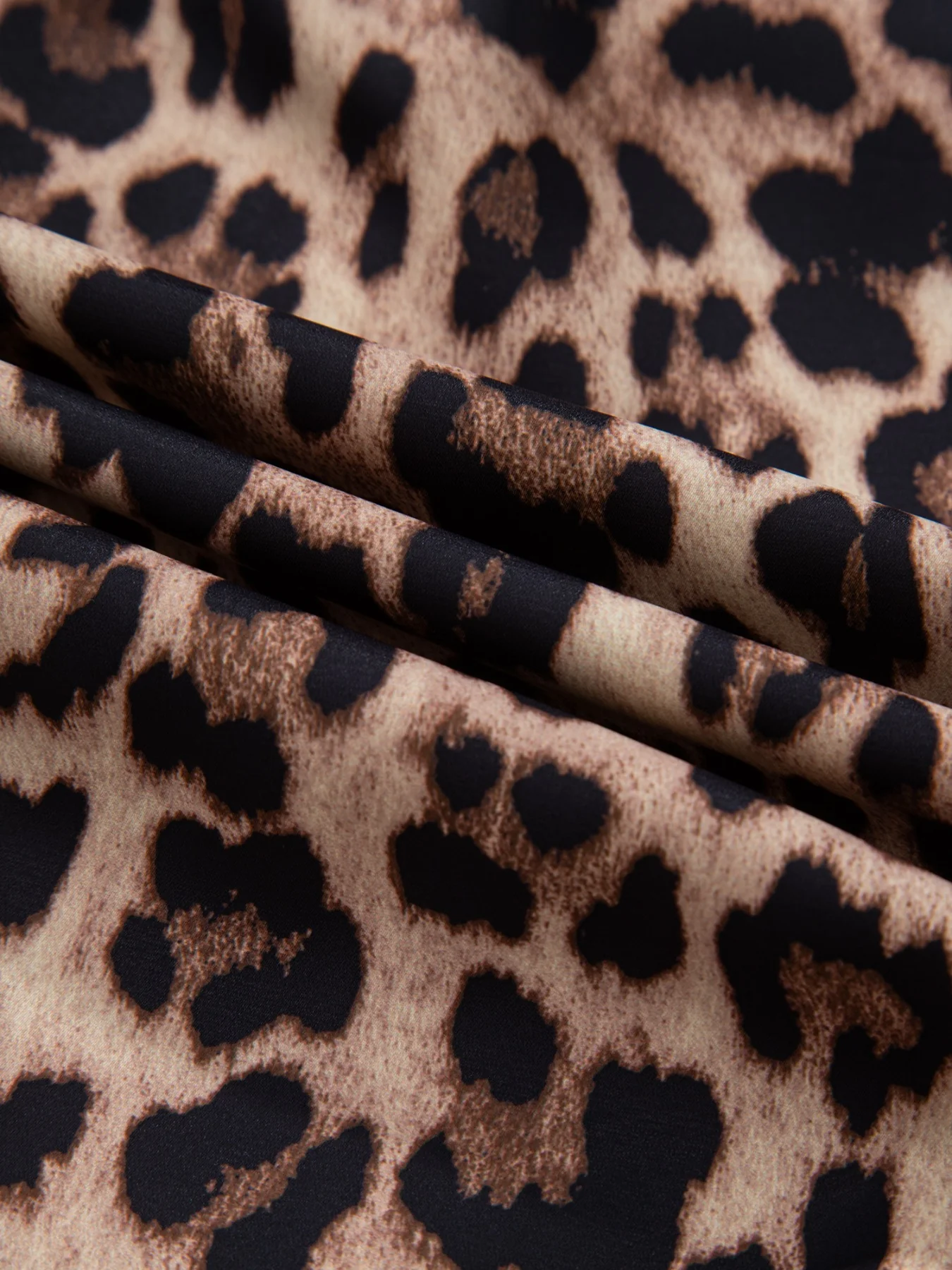 Leopard Print Lace Trim Short Sleeve Shirt - Image 13