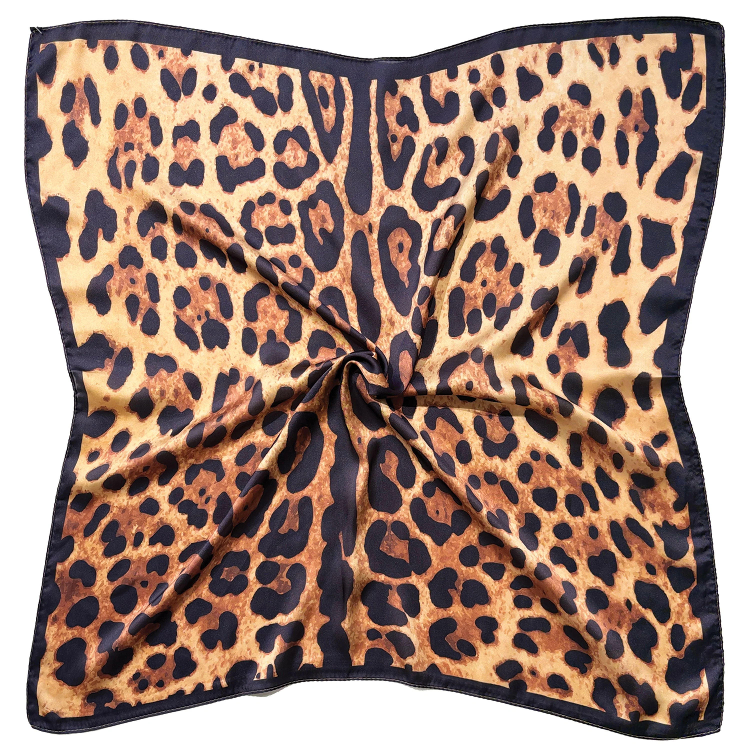 Leopard Print Square Scarf - Image 2