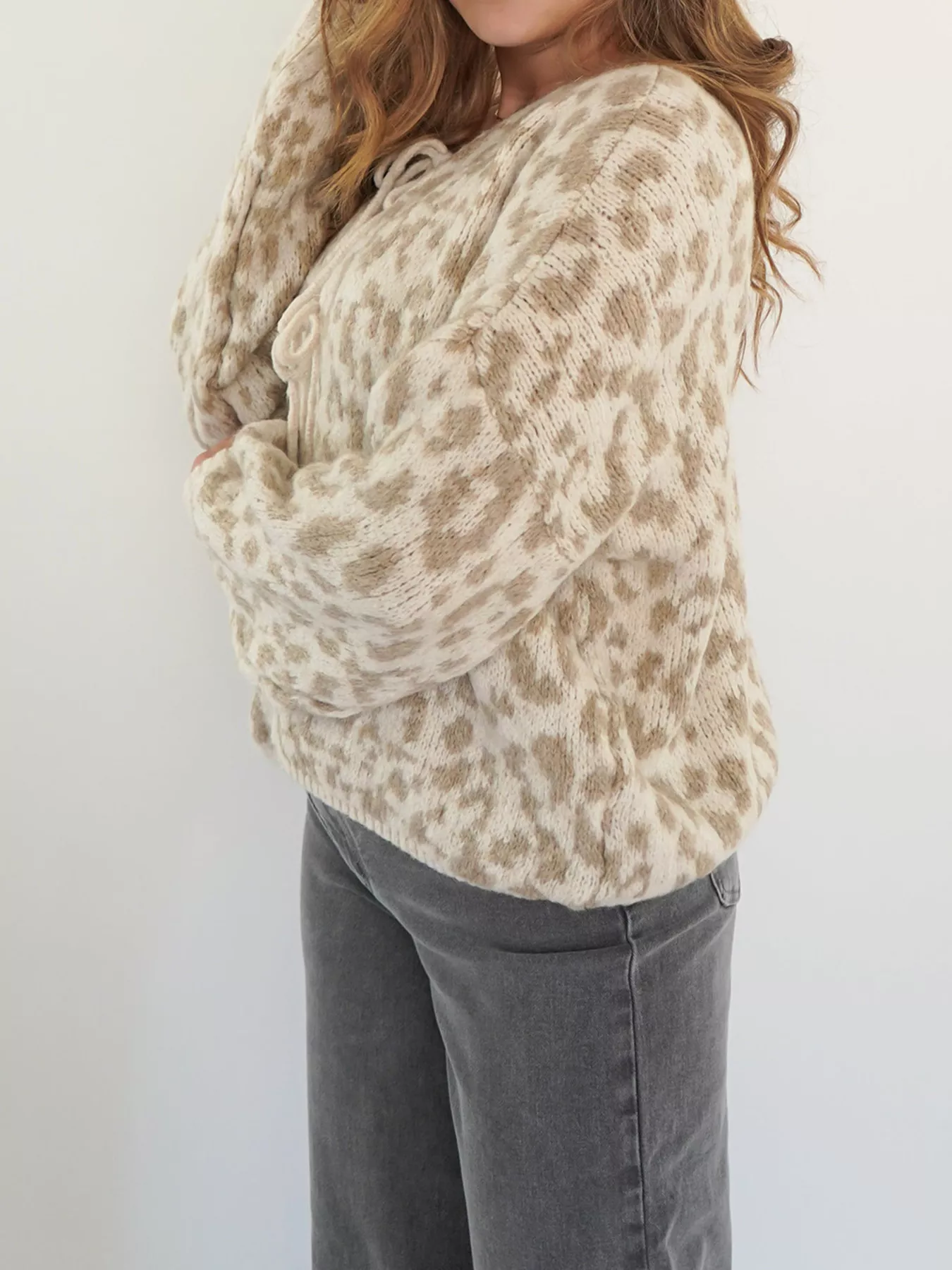 Leopard Tie-Front Cardigan - Image 17