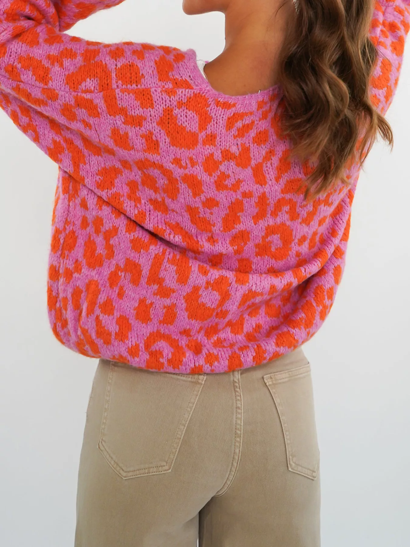 Leopard Tie-Front Cardigan - Image 3