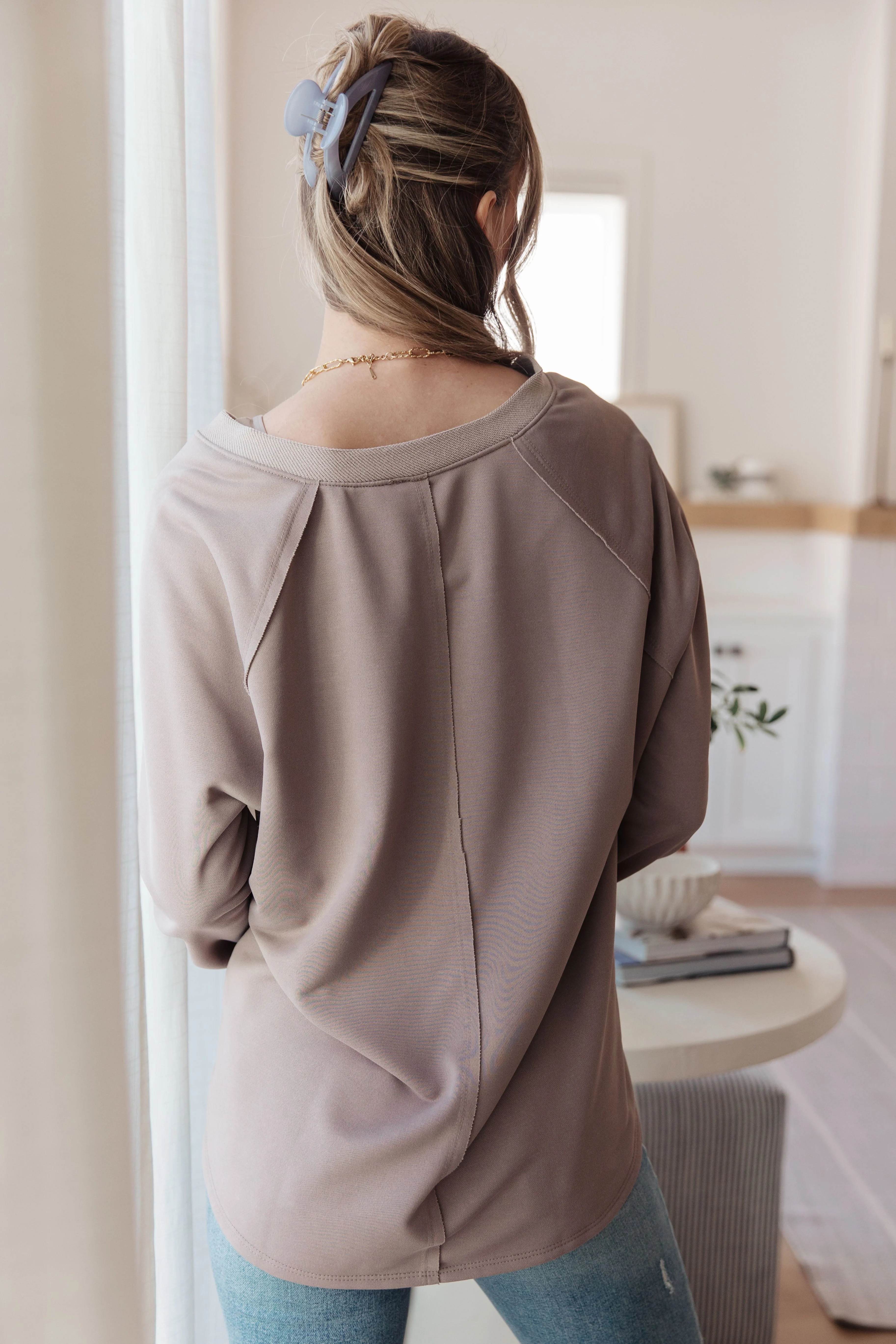 Less Conversation V-Neck Top - Image 8