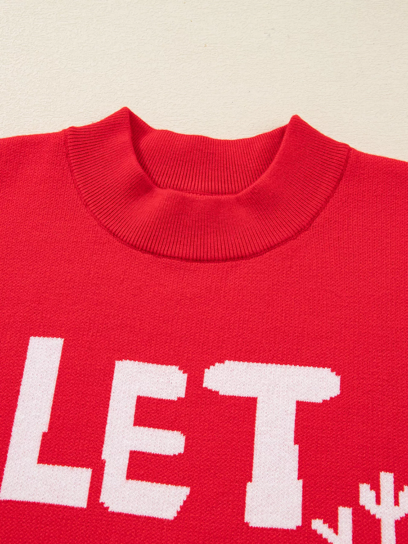 LET IT SNOW Christmas Loose Sweater - Image 5