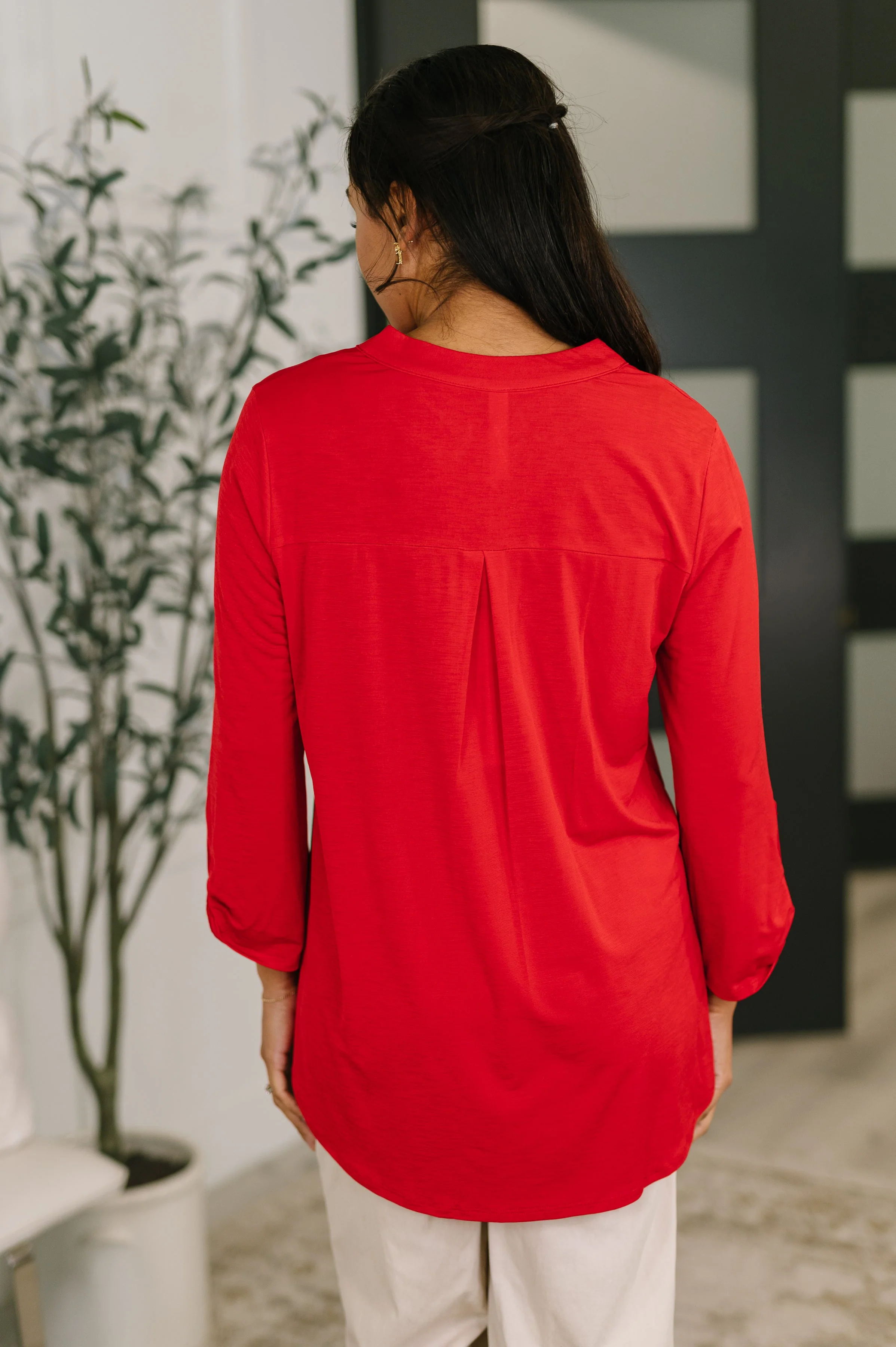 Lizzy Top in Red - Image 5