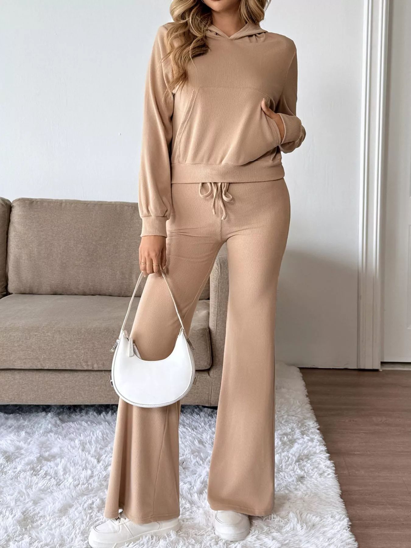 Long Sleeve Hoodie and Pants Set - Image 2