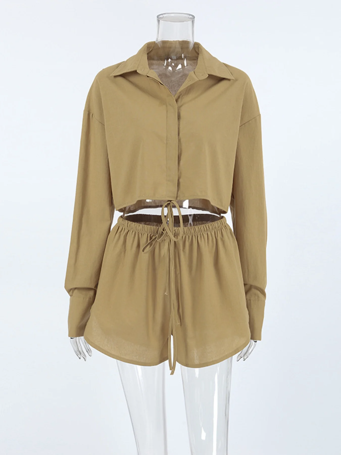 Long Sleeve Top and Shorts Set - Image 9