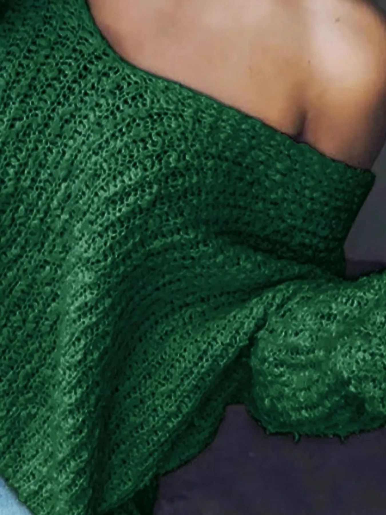 Loose Fit Long Sleeve Sweater - Image 30