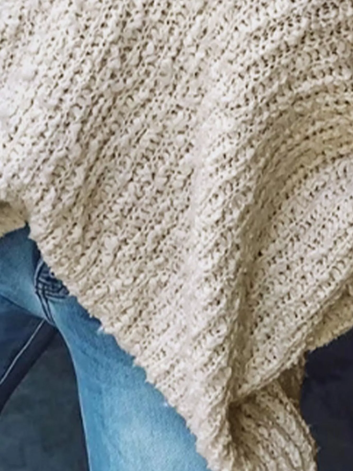 Loose Fit Long Sleeve Sweater - Image 6