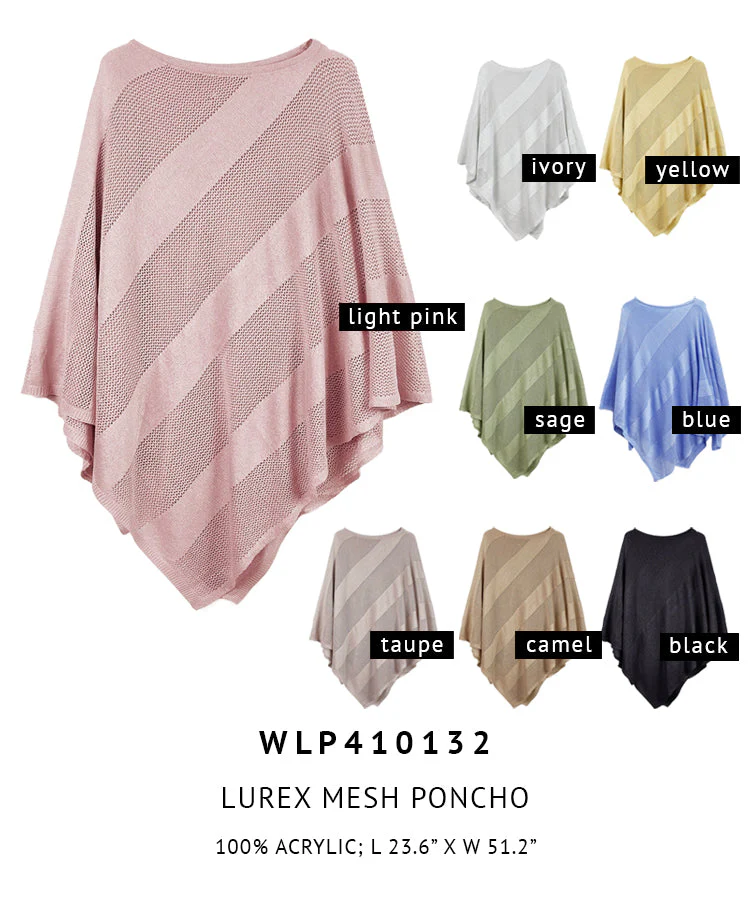 Lurex Mesh Poncho - Image 4