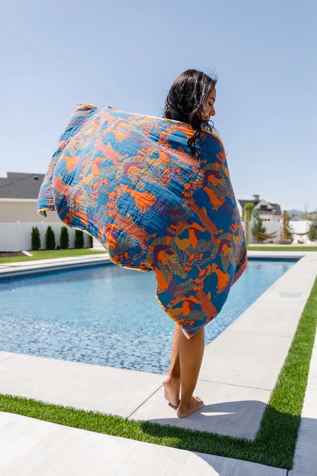 Luxury Beach Towel in Bird Of Paradise - Image 10