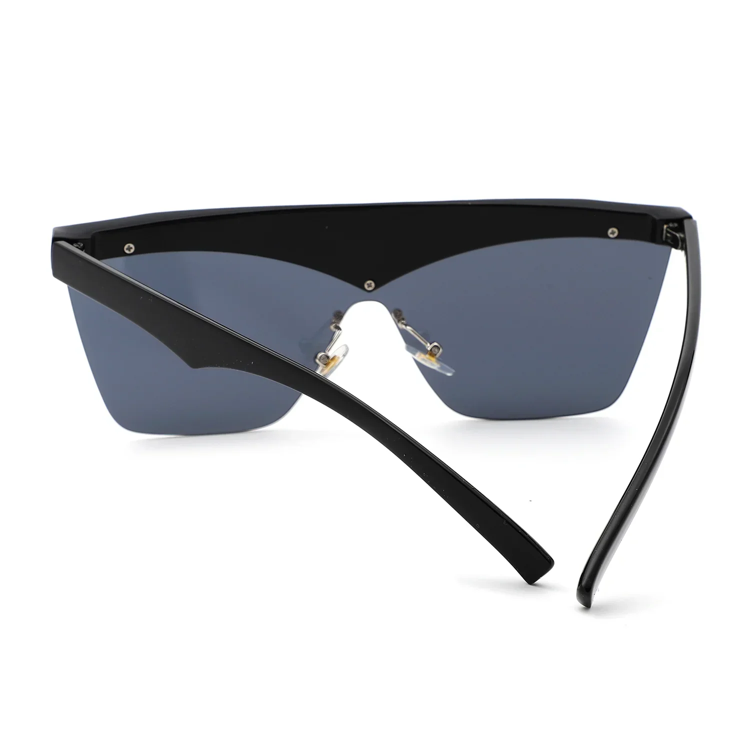 Lythia - Semi-Rimless Fashion Flat Top Sunglasses - Image 4