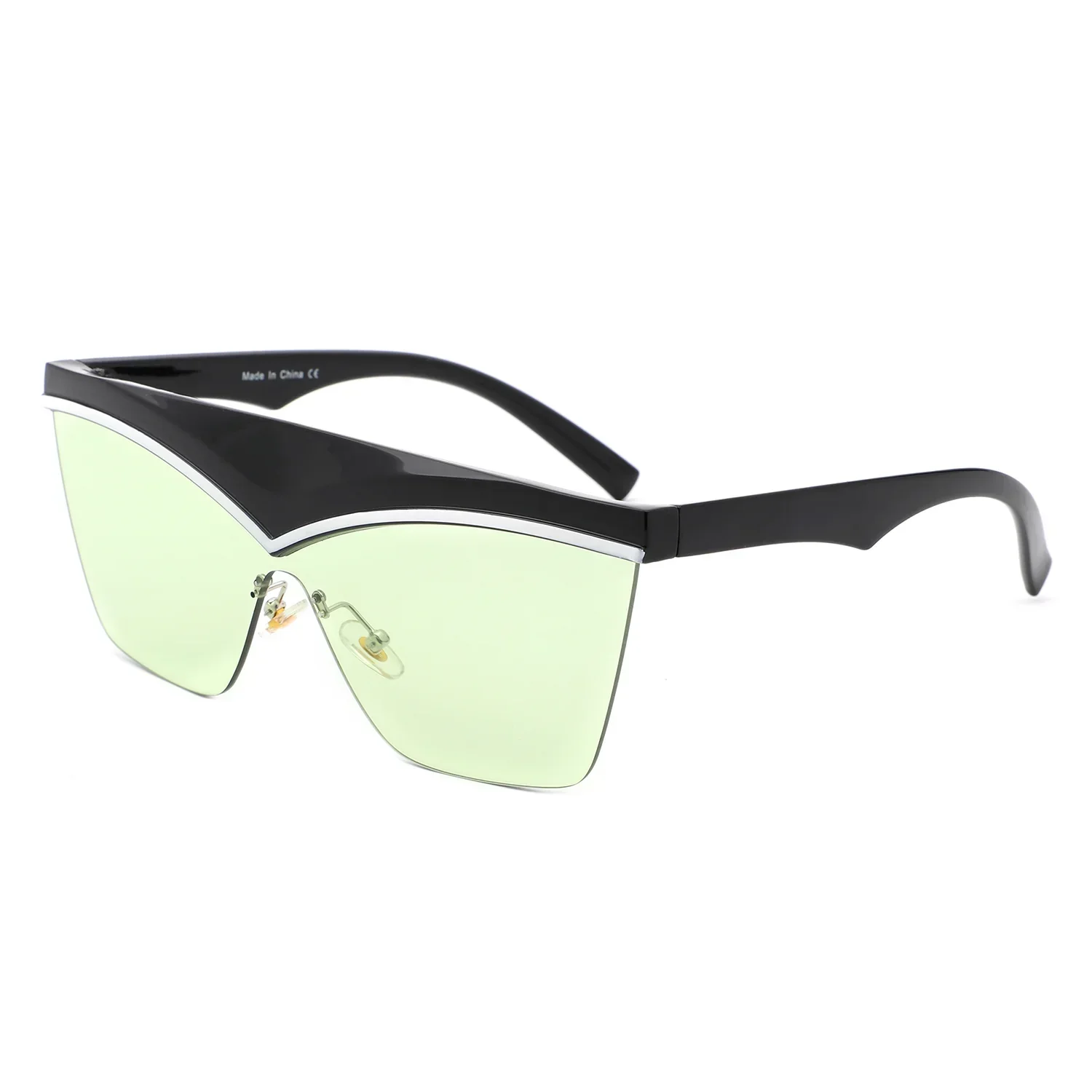 Lythia - Semi-Rimless Fashion Flat Top Sunglasses - Image 9