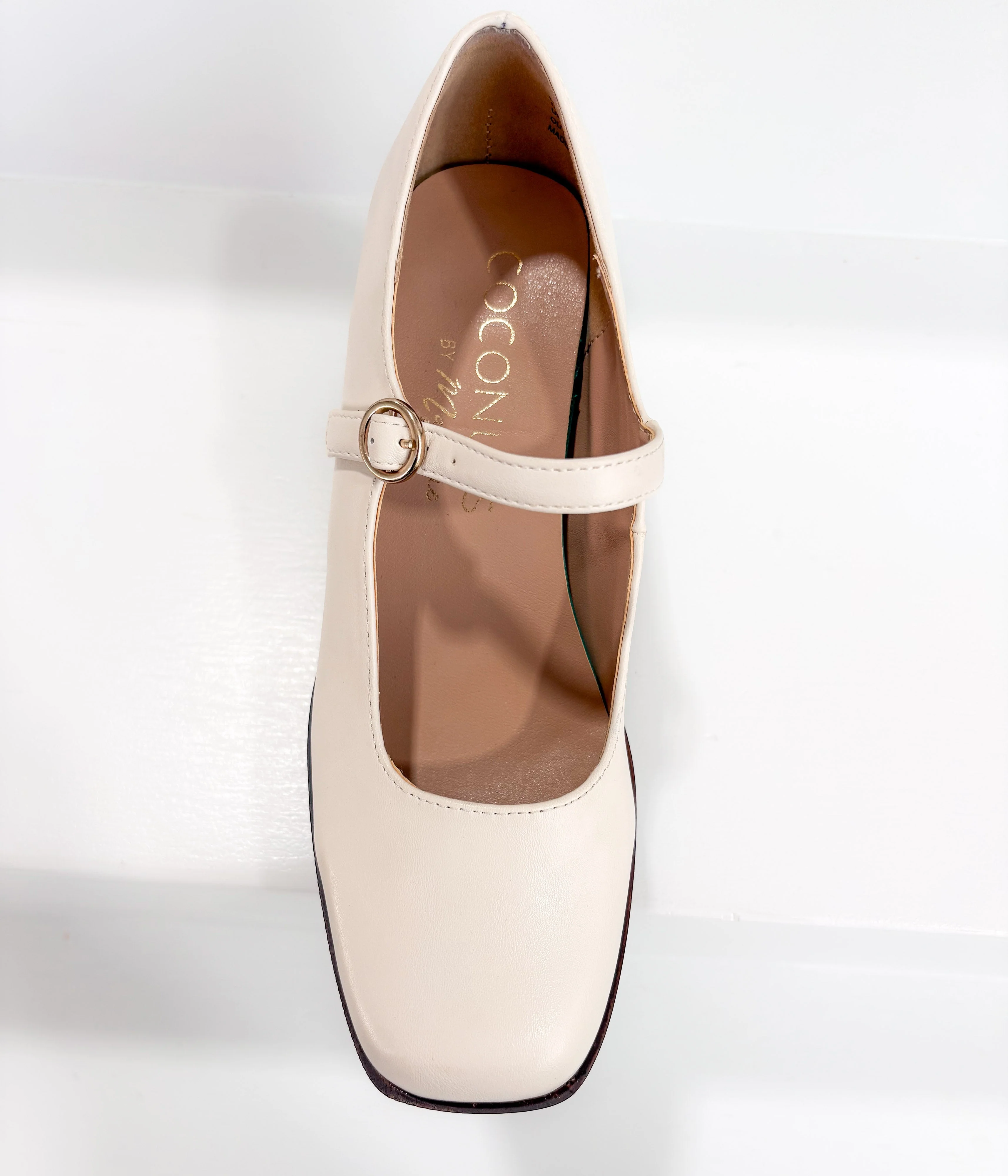 Matilda Platform Heel in Bone - Image 13