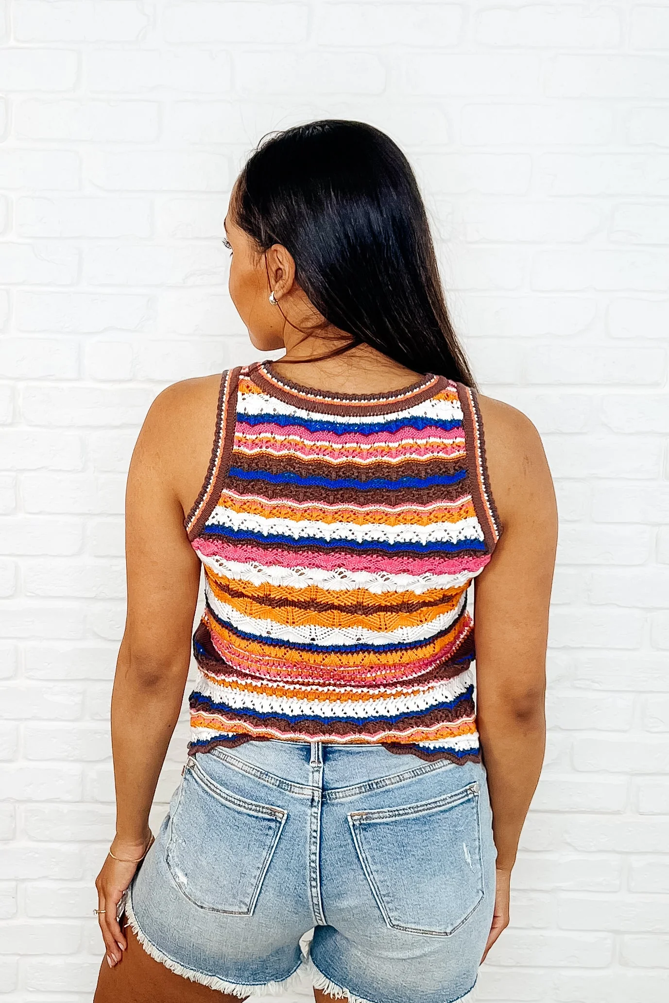 Max Aura Points Striped Knit Tank - Image 4