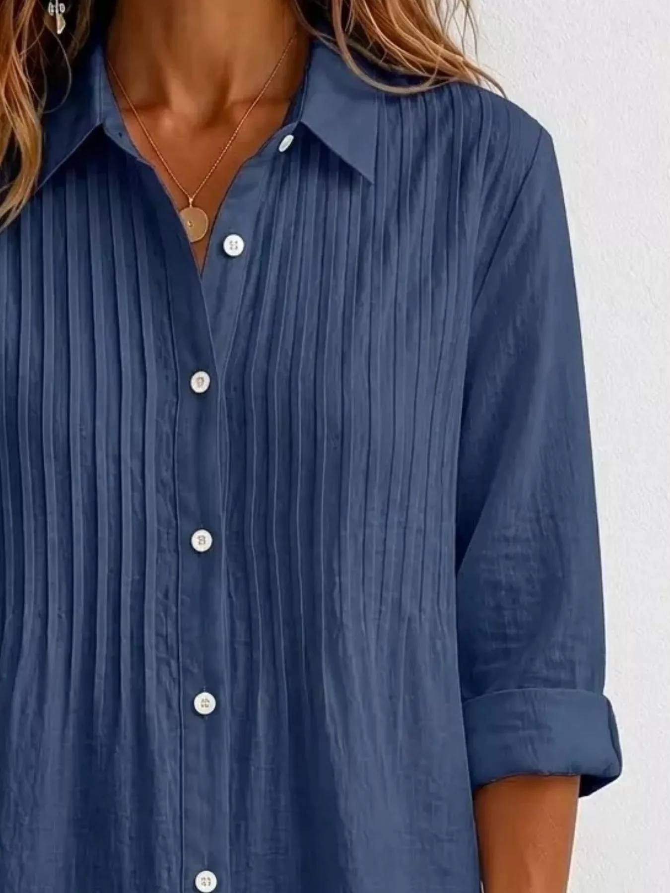 Men's Full Size Button Up Long Sleeve Shirt Plus Size - Image 10