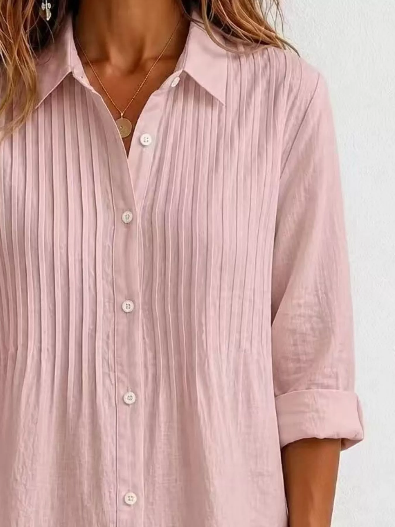 Men's Full Size Button Up Long Sleeve Shirt Plus Size - Image 12