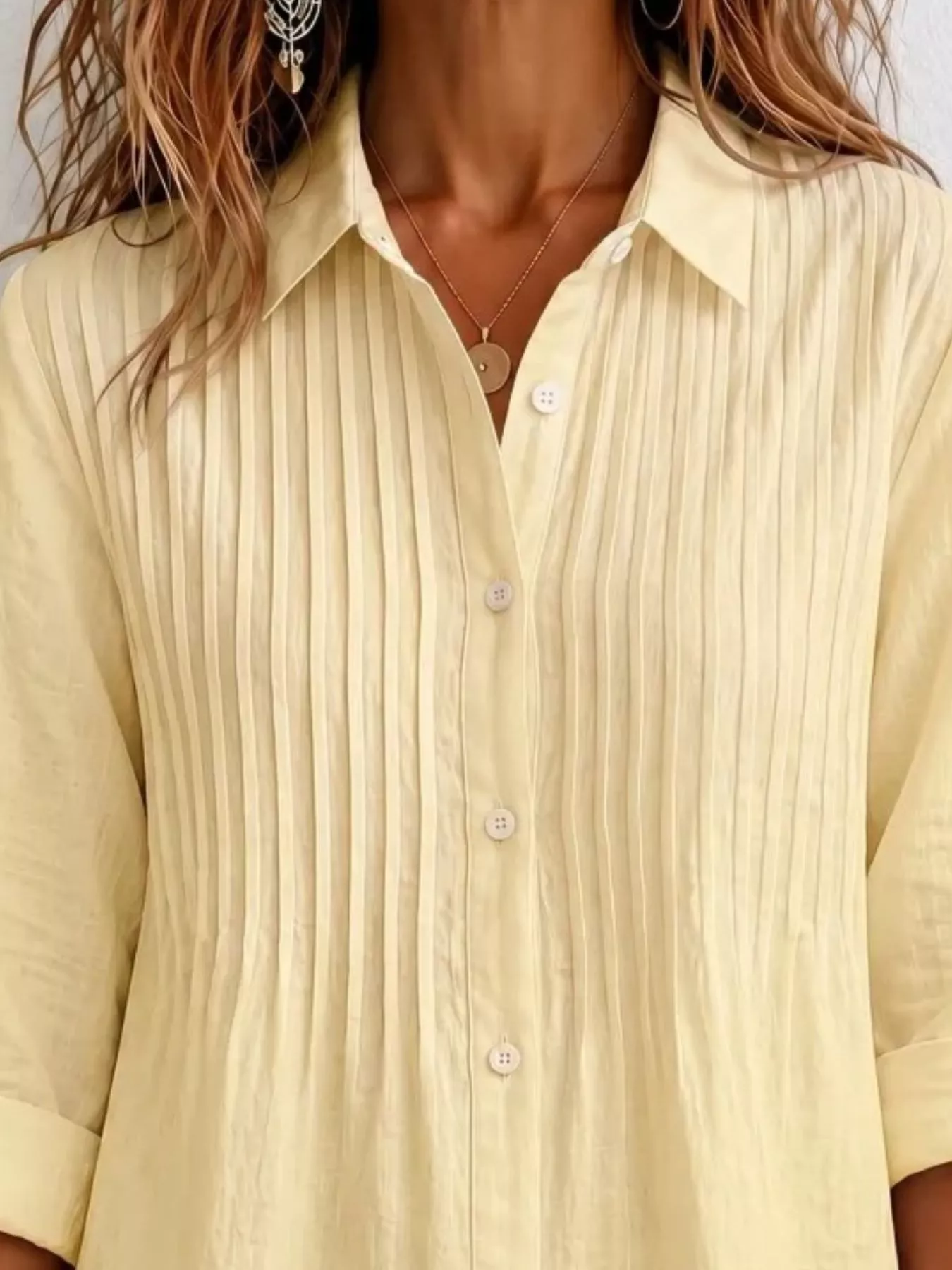 Men's Full Size Button Up Long Sleeve Shirt Plus Size - Image 16