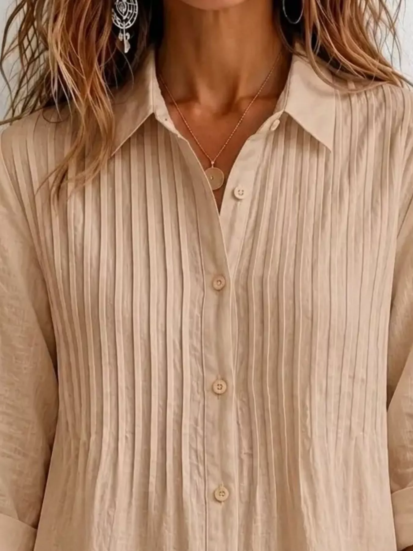 Men's Full Size Button Up Long Sleeve Shirt Plus Size - Image 8