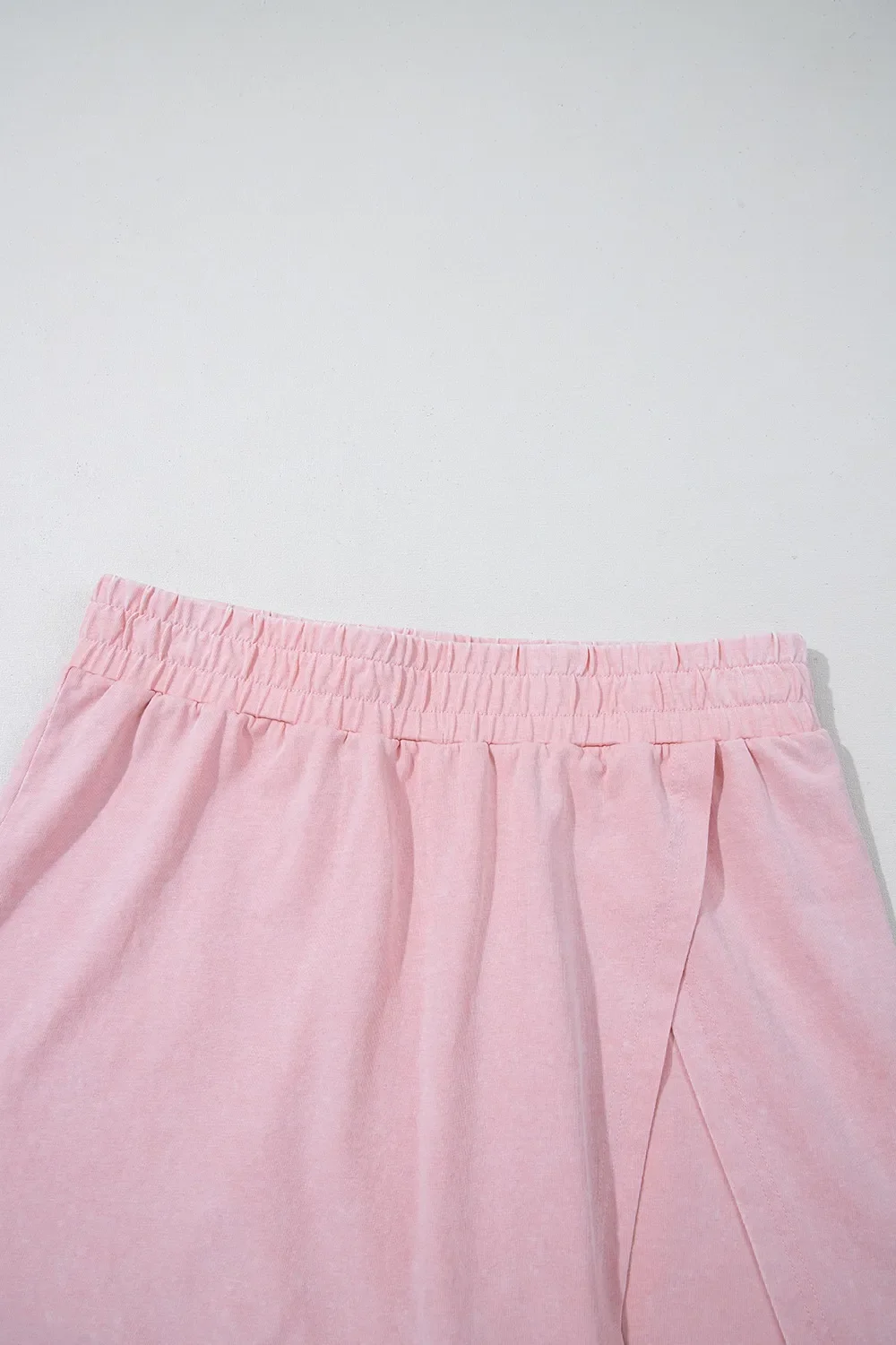 Mineral Wash Cotton Tank Top and Slit Skort Set - Image 10